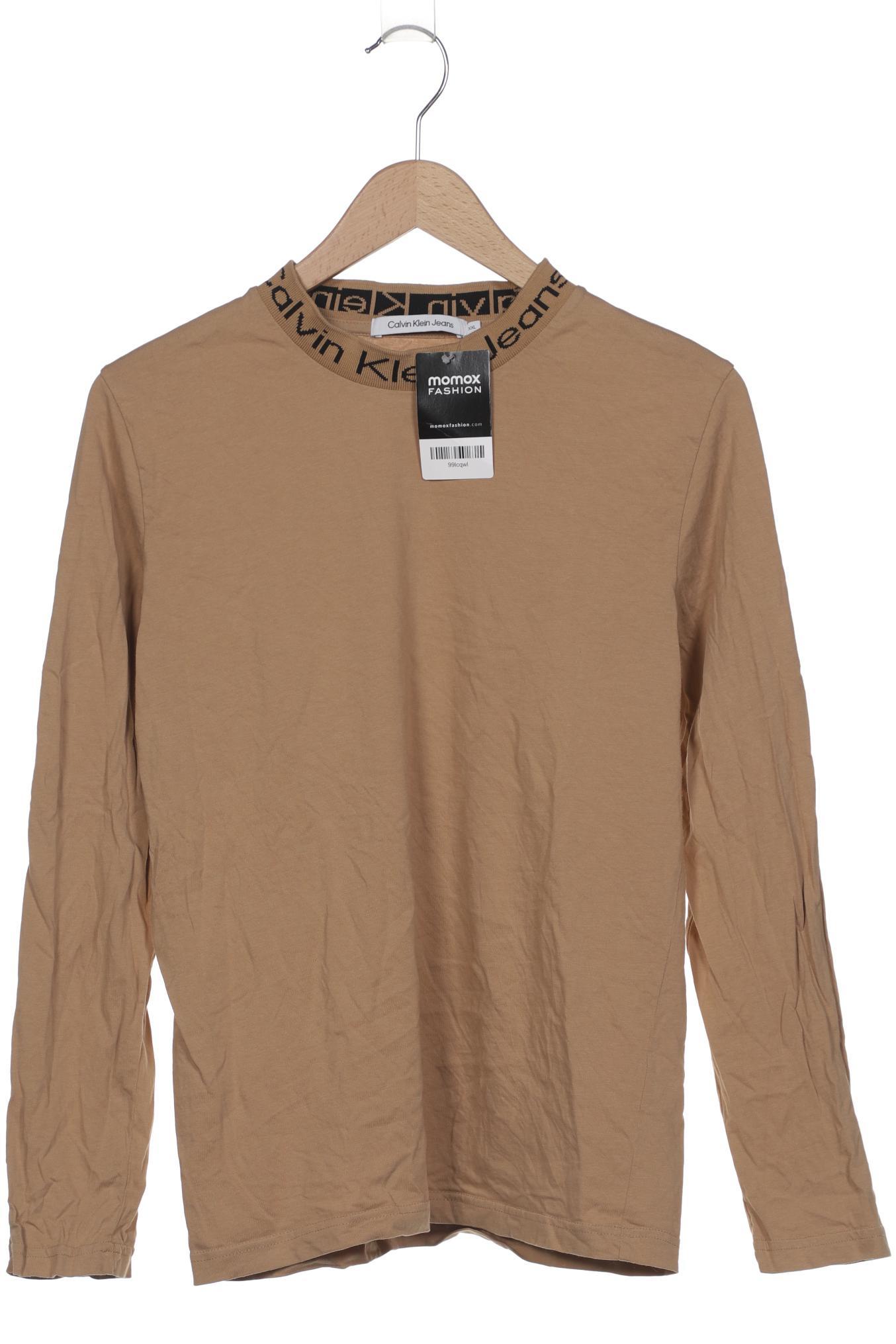 

Calvin Klein Jeans Damen Langarmshirt, beige, Gr. 46