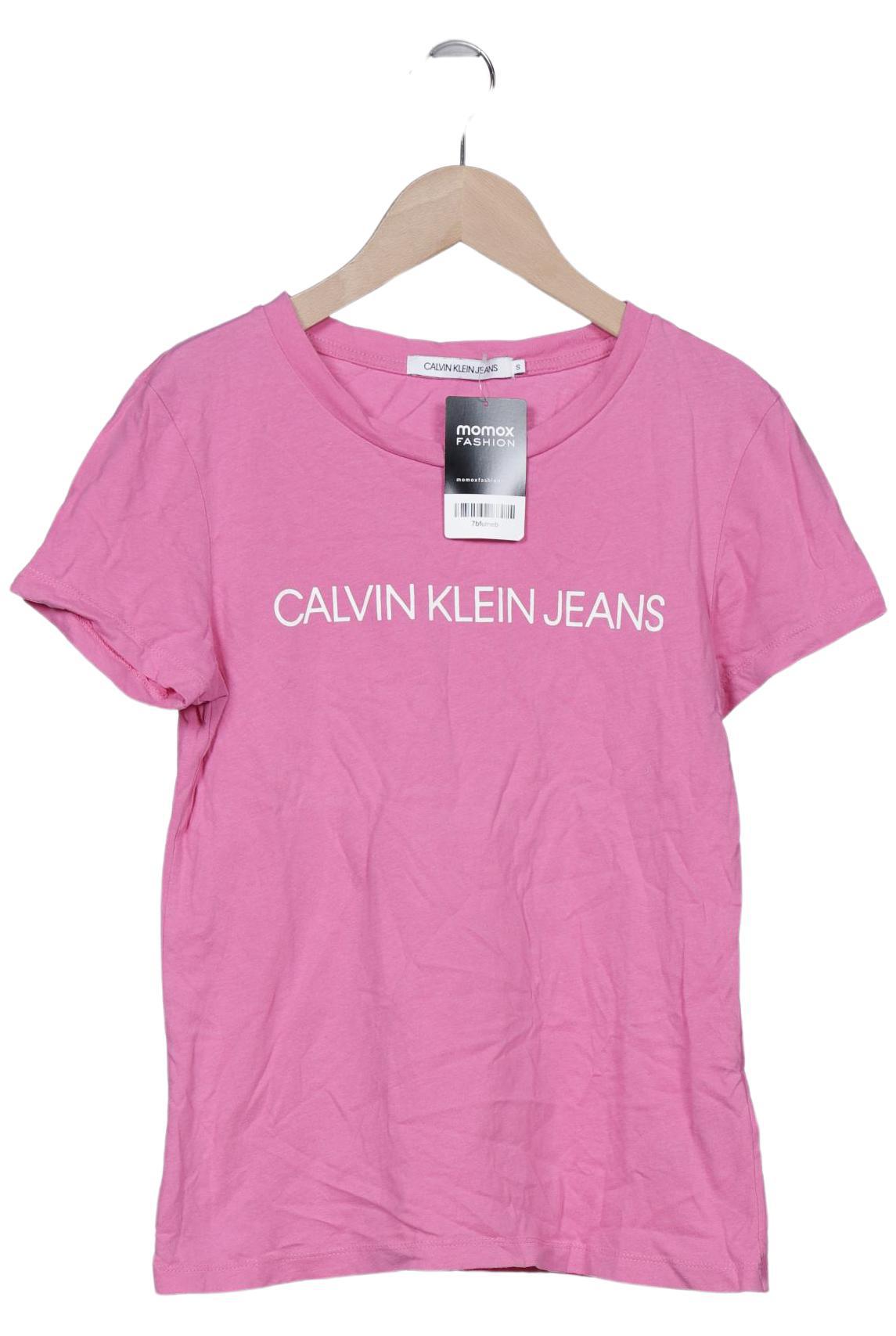 

Calvin Klein Jeans Damen T-Shirt, pink, Gr. 36