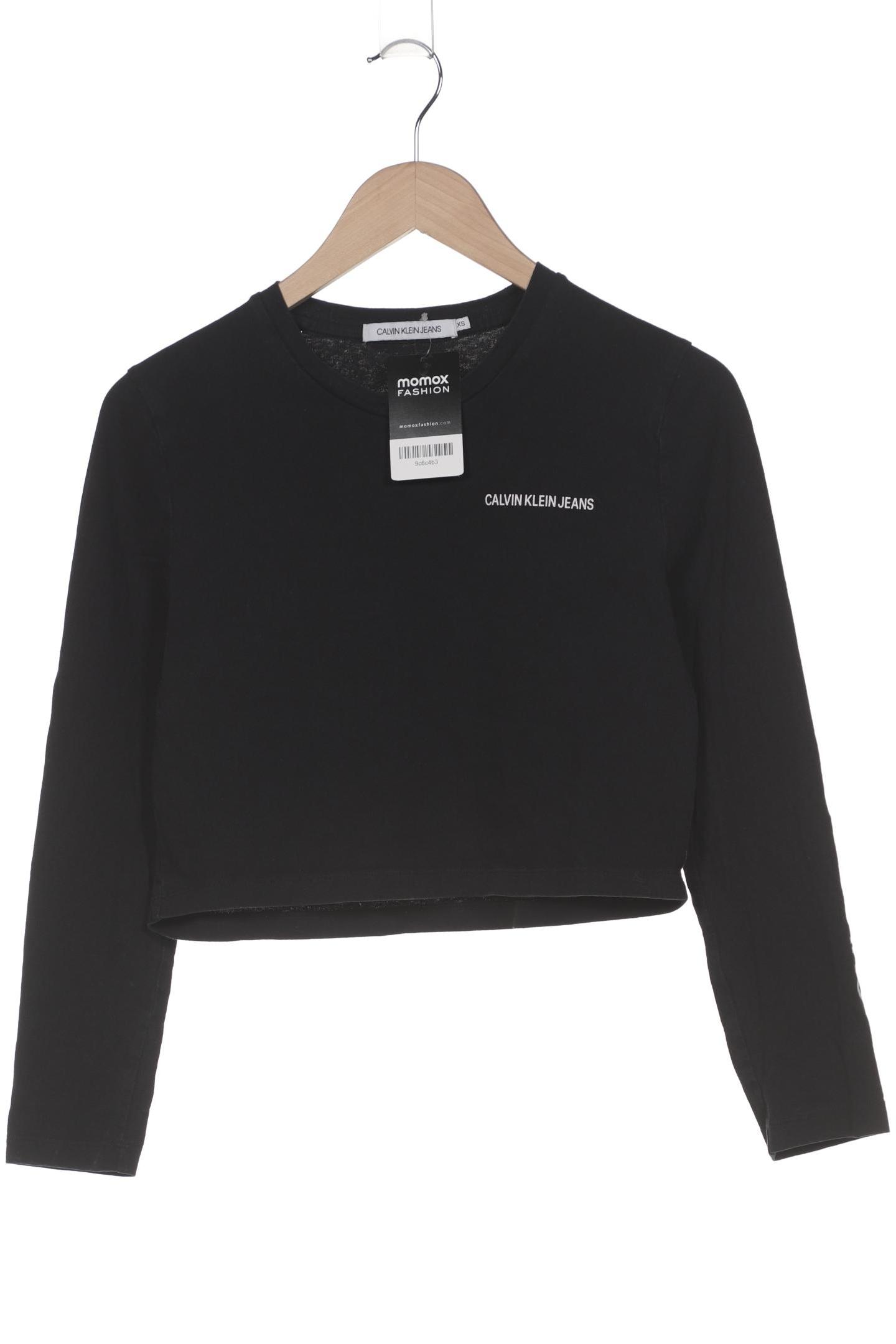 

Calvin Klein Jeans Damen Langarmshirt, schwarz, Gr. 34
