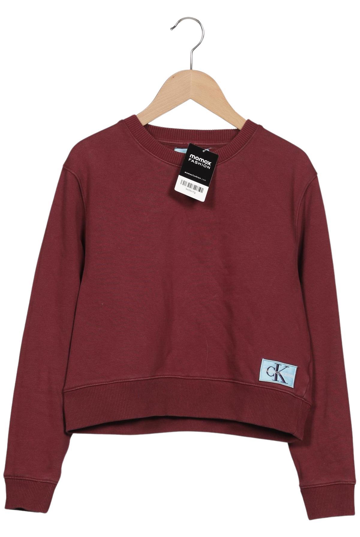 

Calvin Klein Jeans Damen Sweatshirt, bordeaux, Gr. 34
