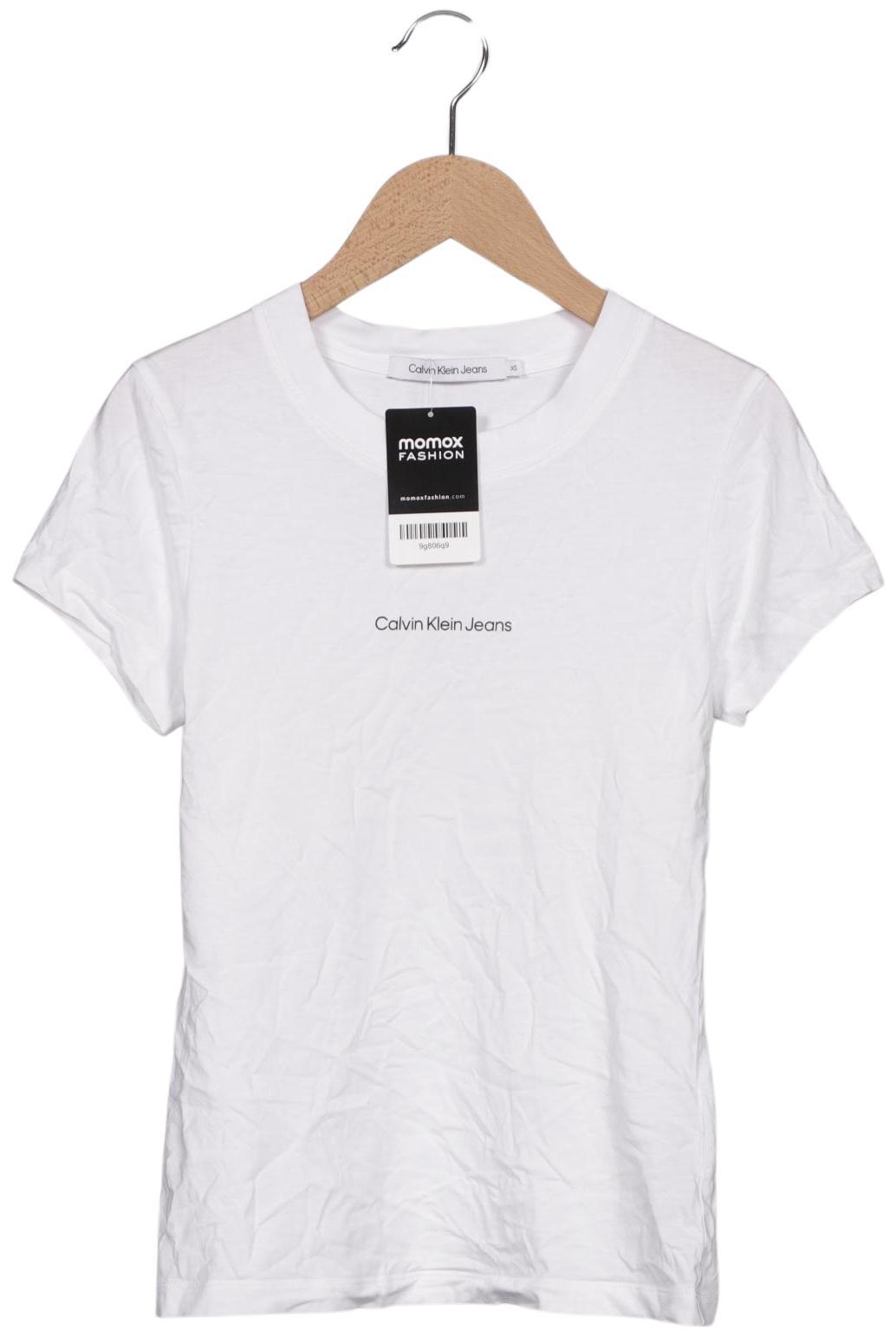 

Calvin Klein Jeans Damen T-Shirt, weiß, Gr. 34