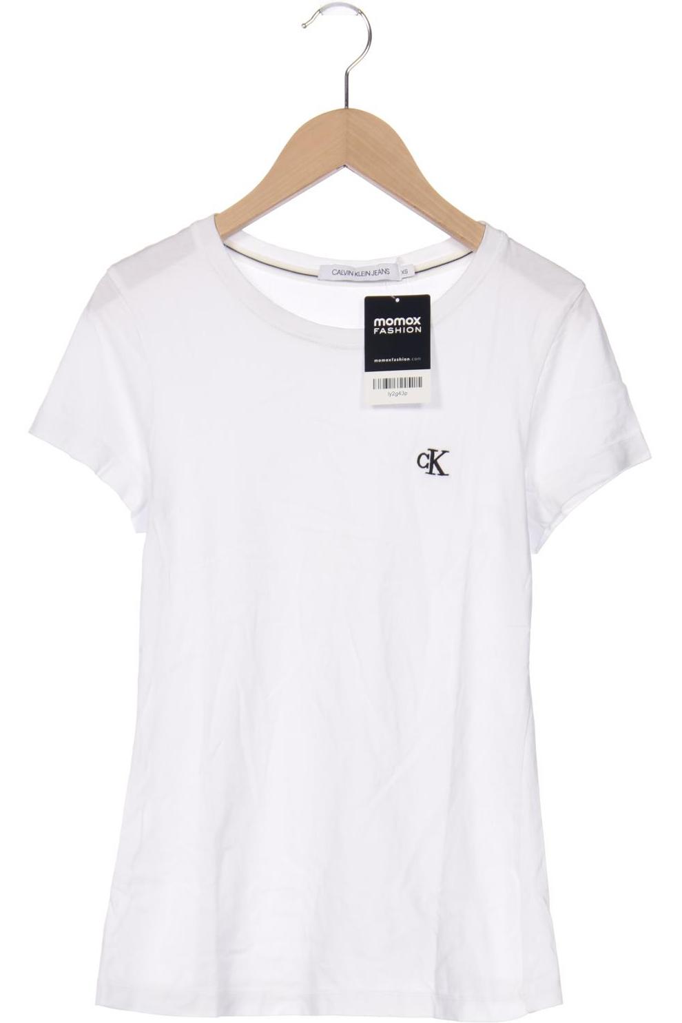 

Calvin Klein Jeans Damen T-Shirt, weiß, Gr. 34