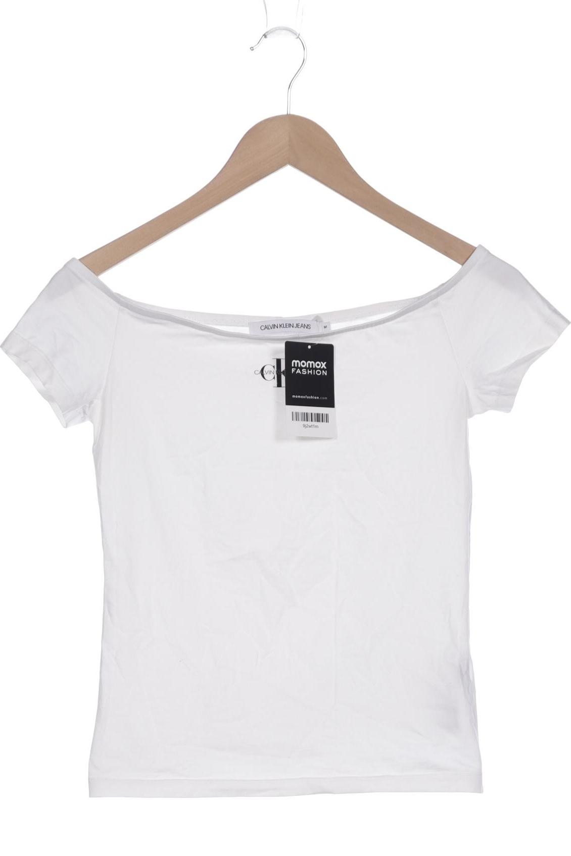 

Calvin Klein Jeans Damen T-Shirt, weiß, Gr. 38