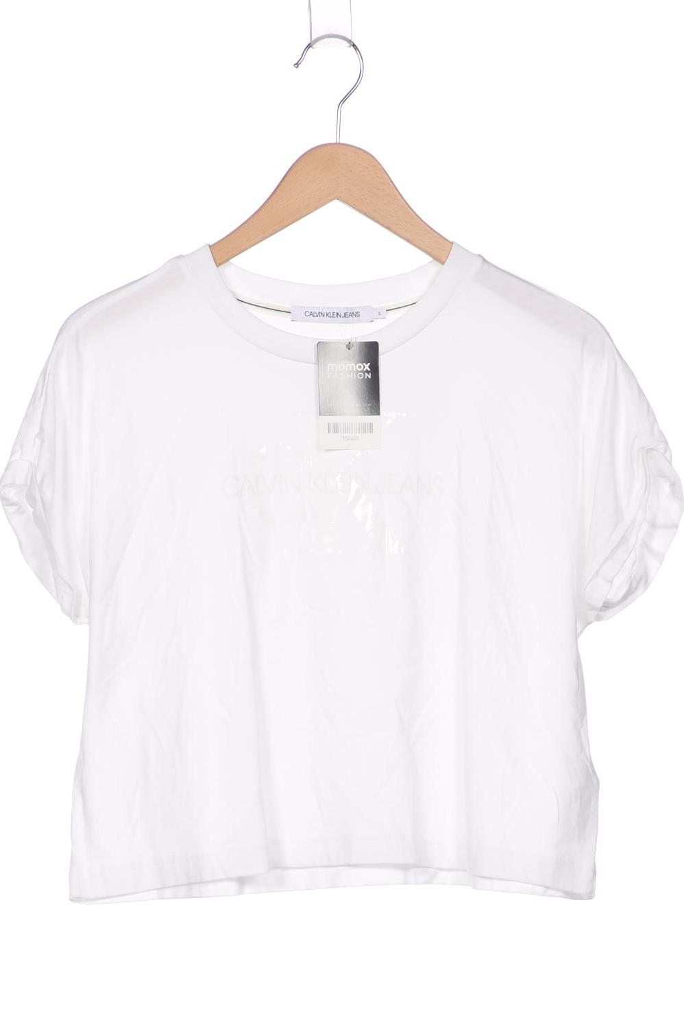 

Calvin Klein Jeans Damen T-Shirt, weiß, Gr. 36