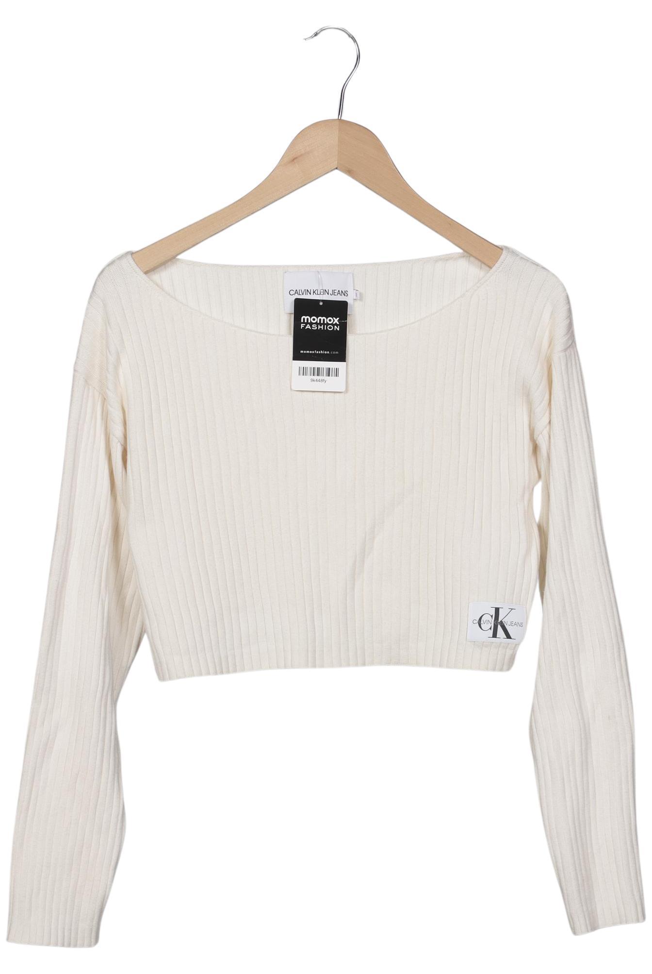 

Calvin Klein Jeans Damen Pullover, cremeweiß, Gr. 36