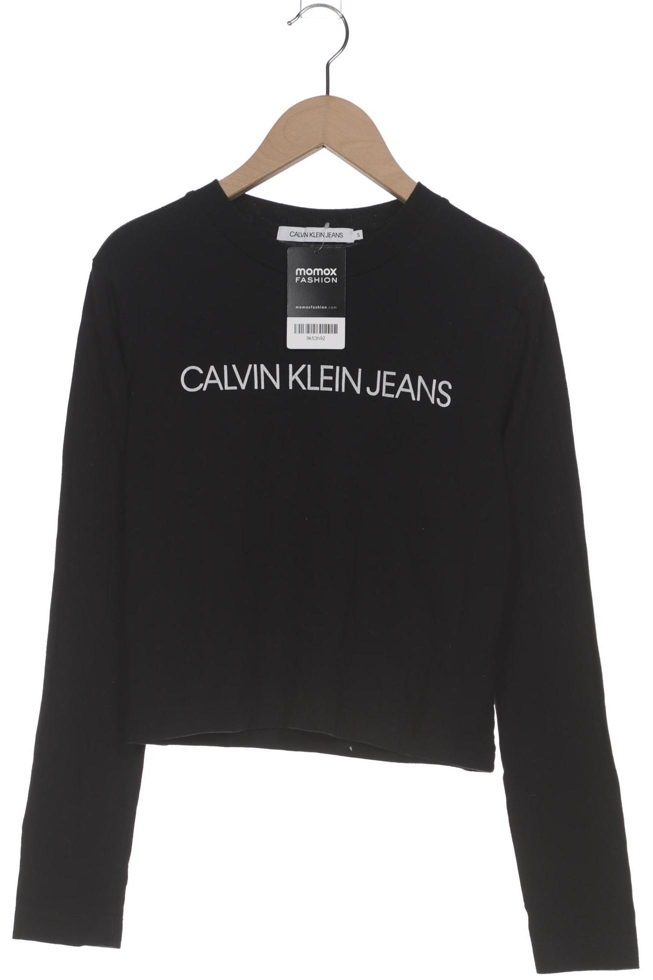 

Calvin Klein Jeans Damen Langarmshirt, schwarz, Gr. 36