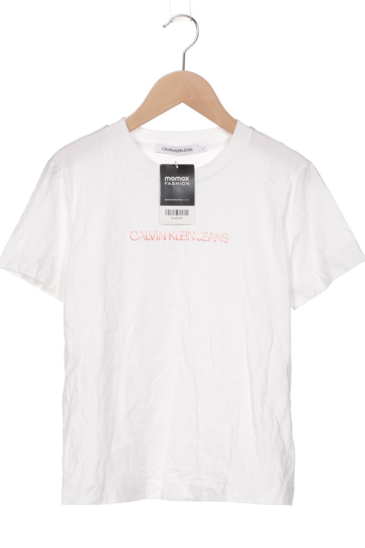 

Calvin Klein Jeans Damen T-Shirt, weiß, Gr. 36