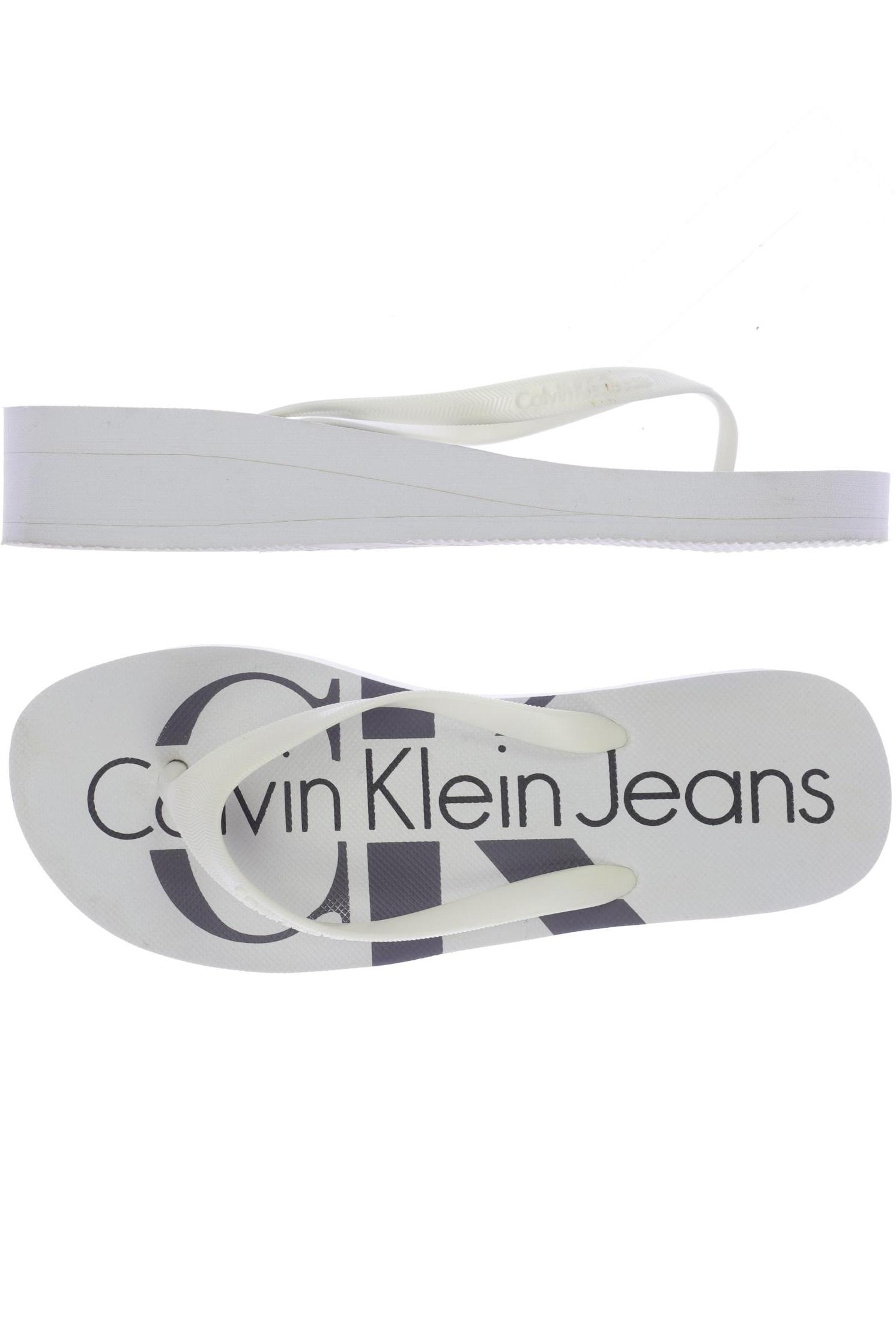 

Calvin Klein Jeans Damen Sandale, weiß, Gr. 39
