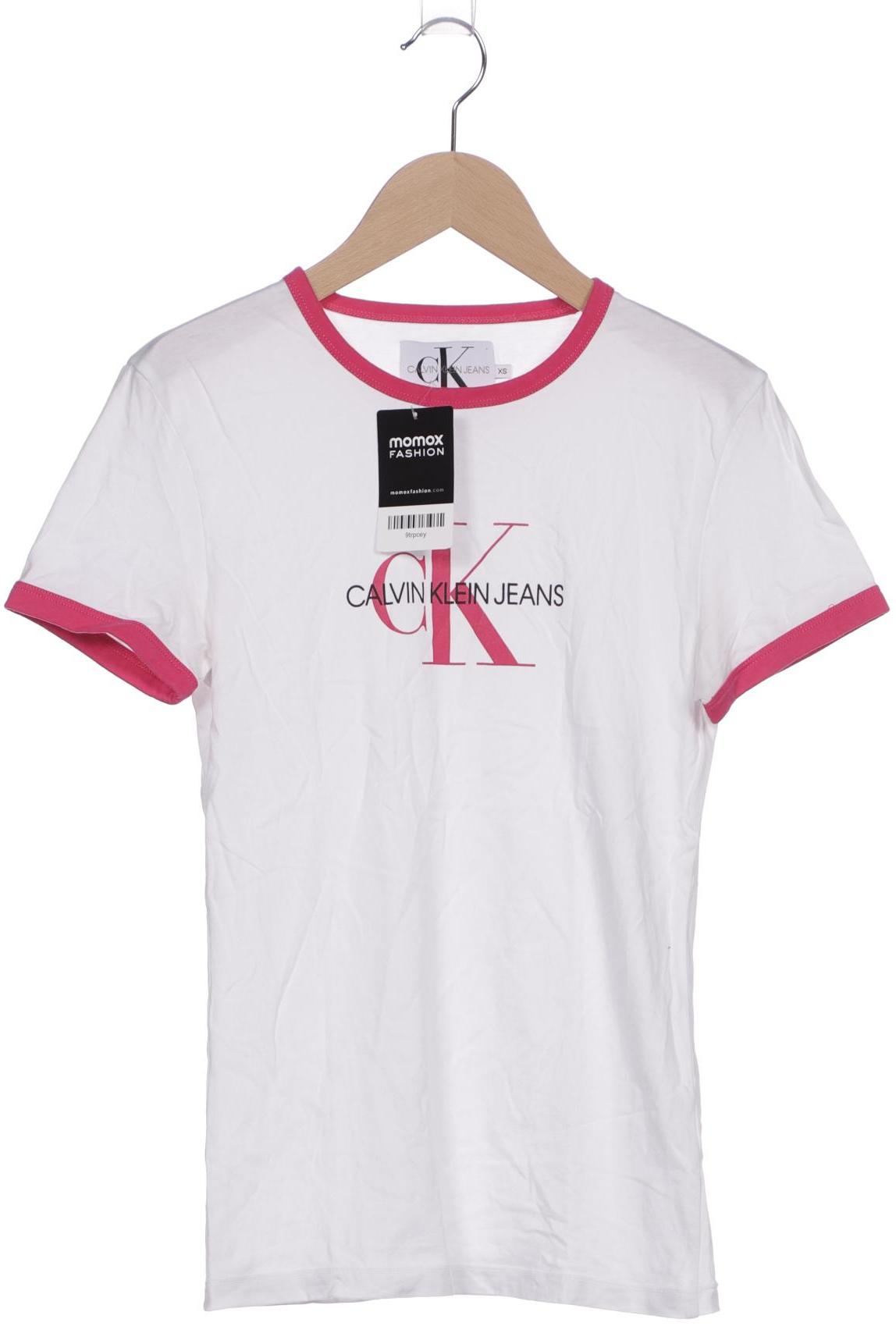 

Calvin Klein Jeans Damen T-Shirt, weiß, Gr. 34