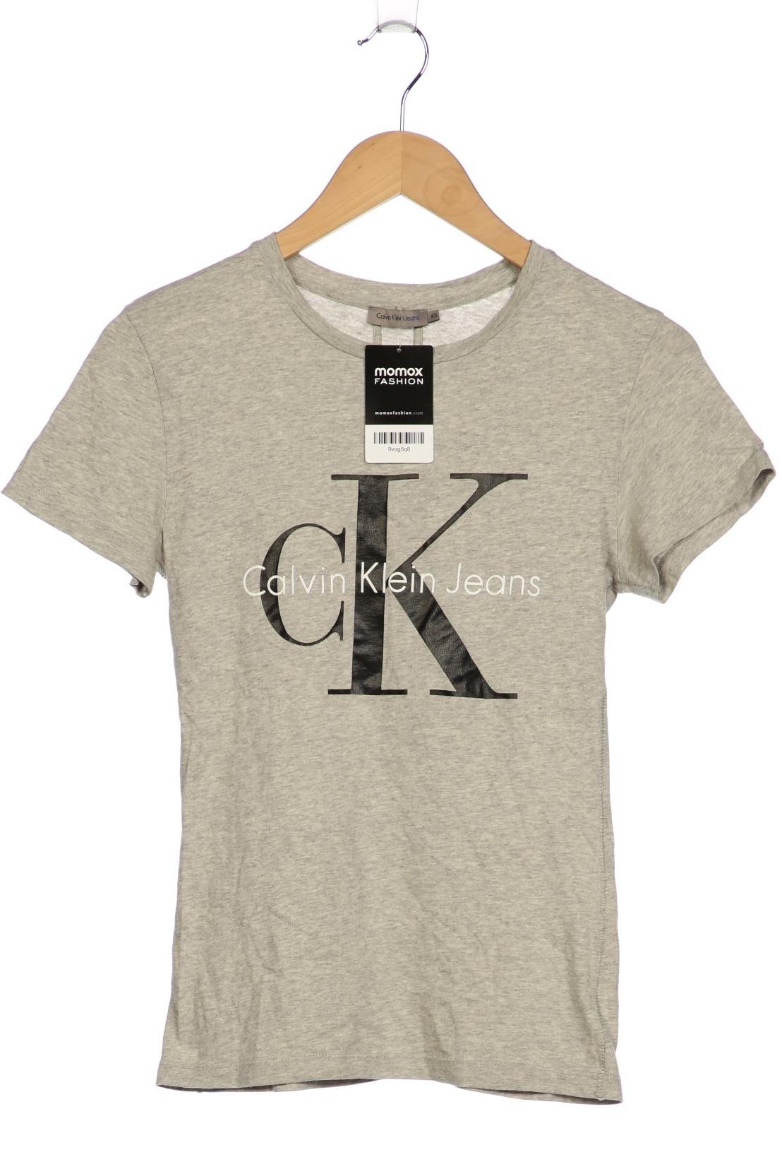 

Calvin Klein Jeans Damen T-Shirt, grau, Gr. 34