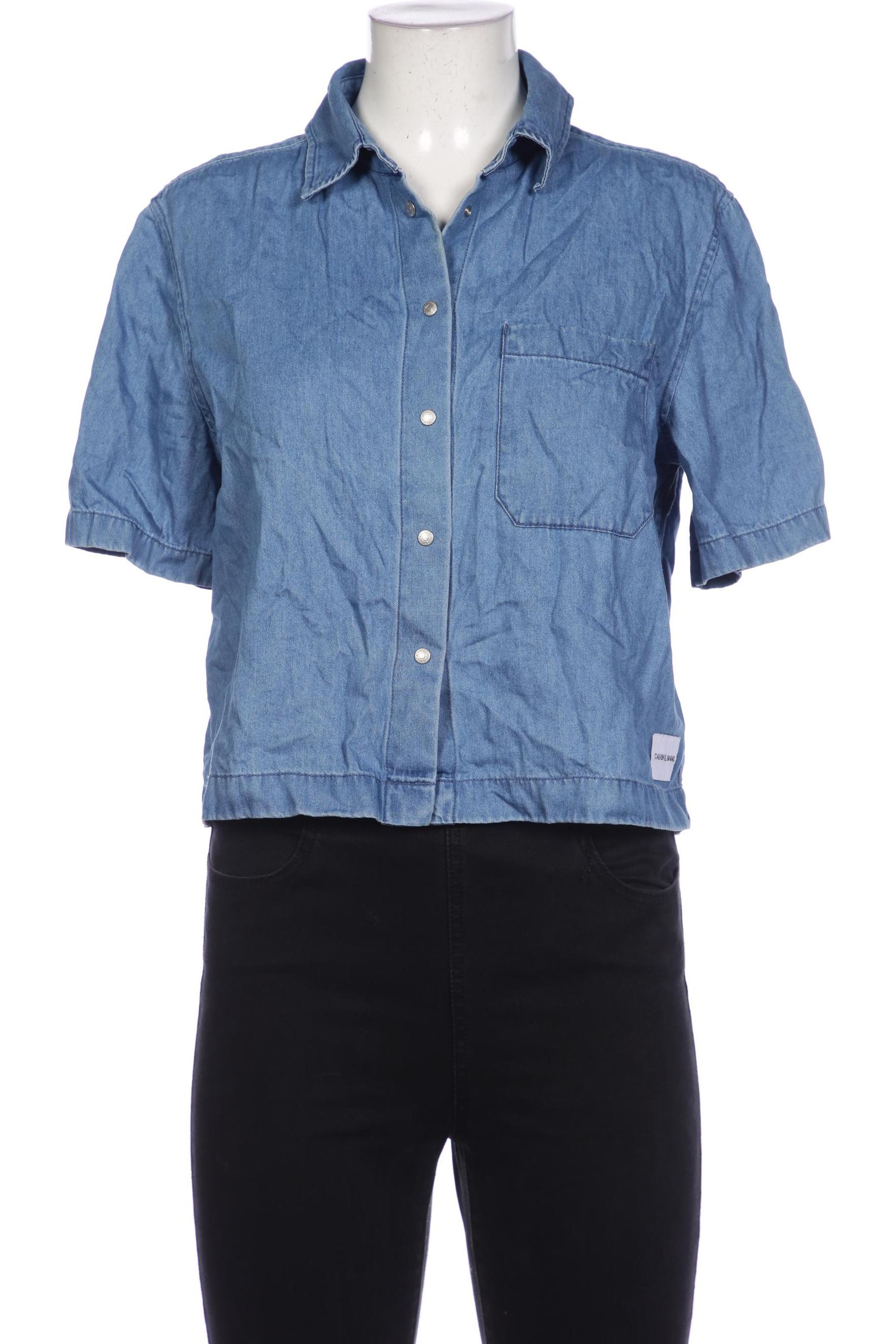 

Calvin Klein Jeans Damen Bluse, blau, Gr. 42