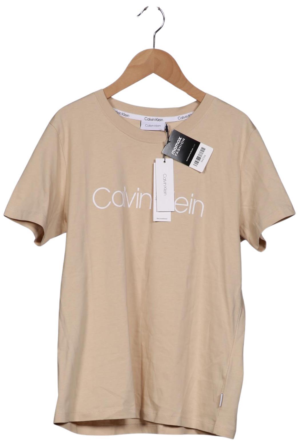 

Calvin Klein Jeans Damen T-Shirt, cremeweiß, Gr. 42