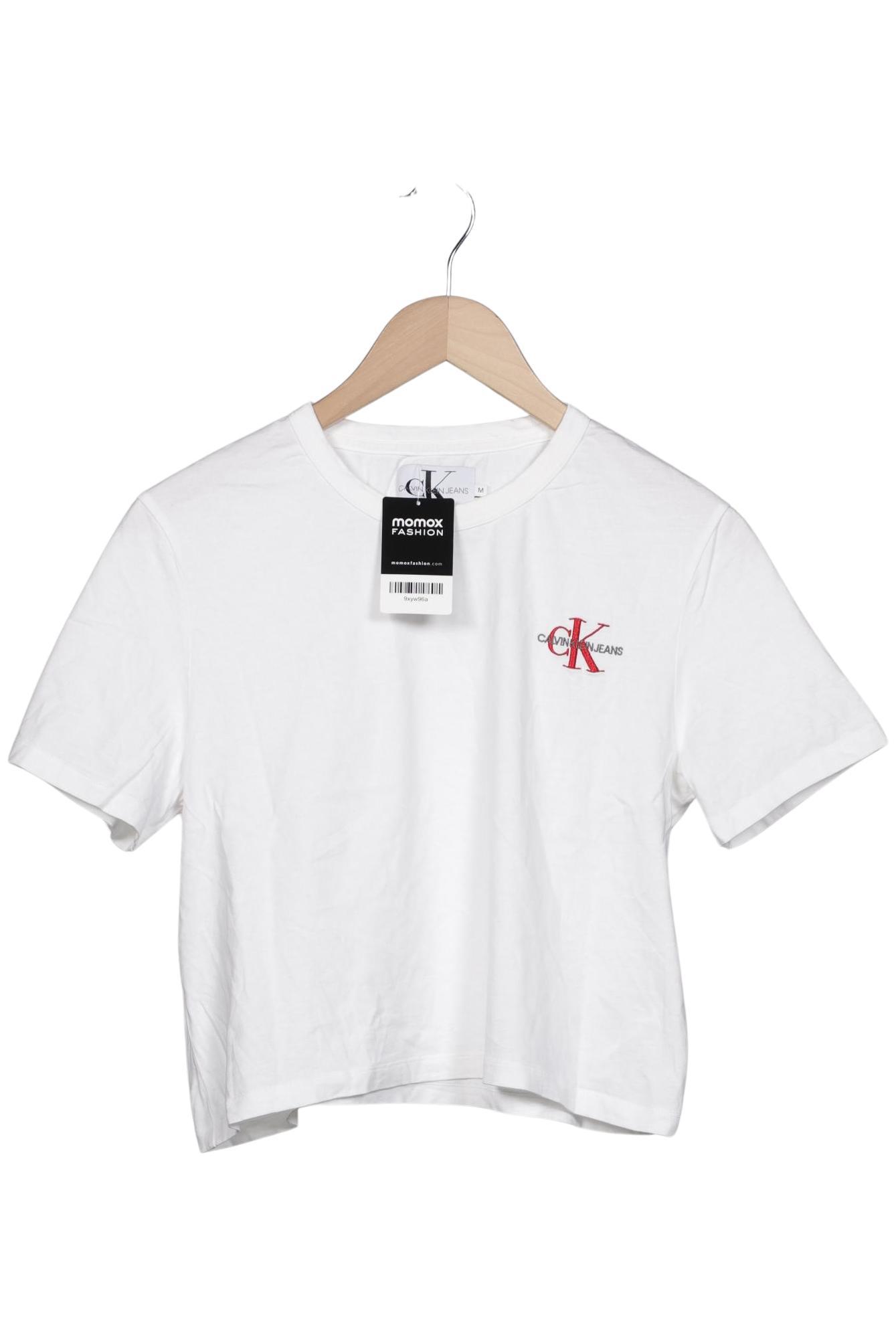 

Calvin Klein Jeans Damen T-Shirt, weiß, Gr. 38