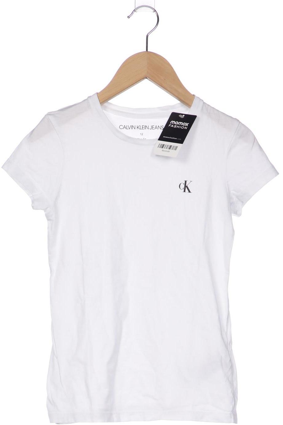 

Calvin Klein Jeans Damen T-Shirt, weiß, Gr. 12
