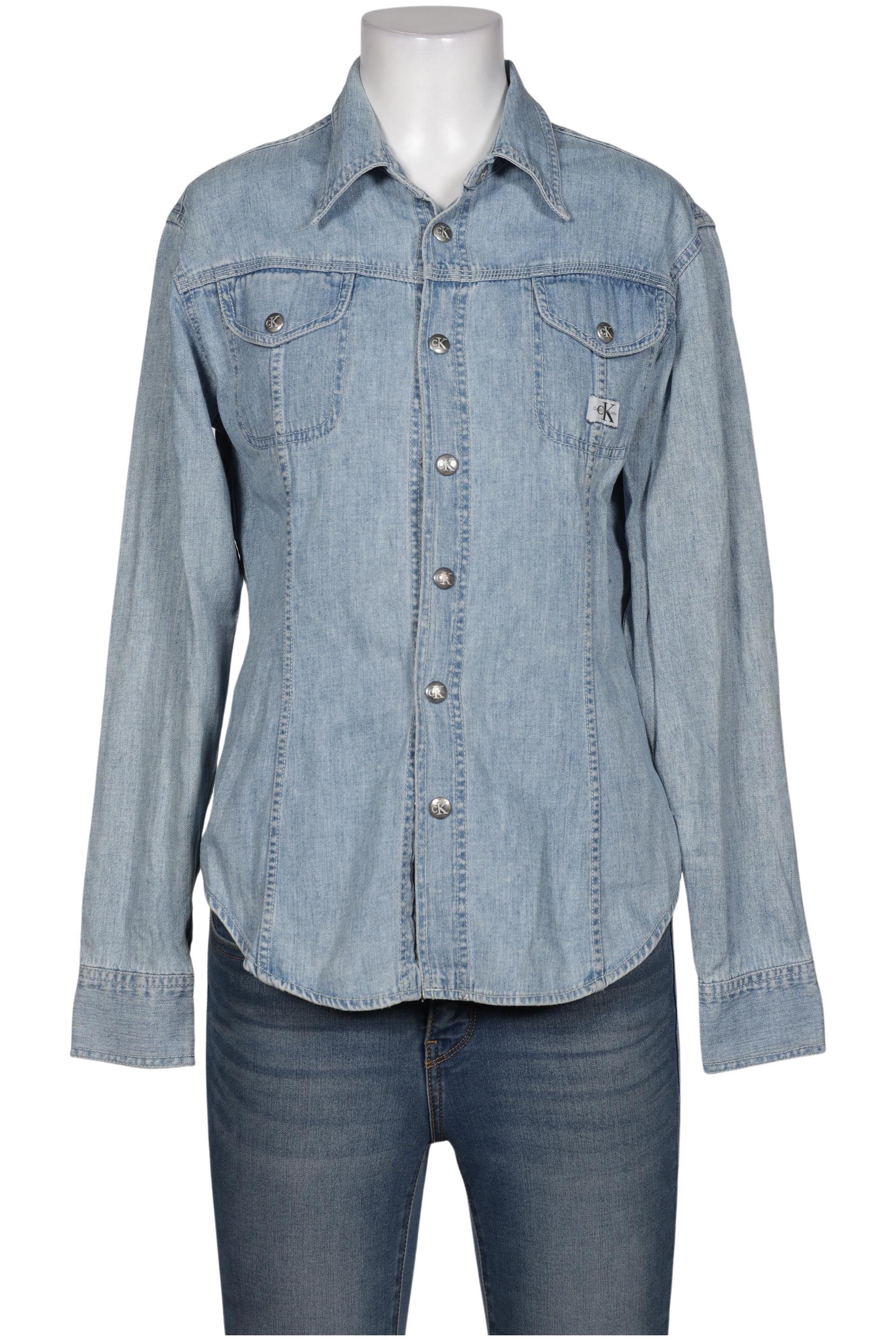 

Calvin Klein Jeans Damen Bluse, blau, Gr. 38