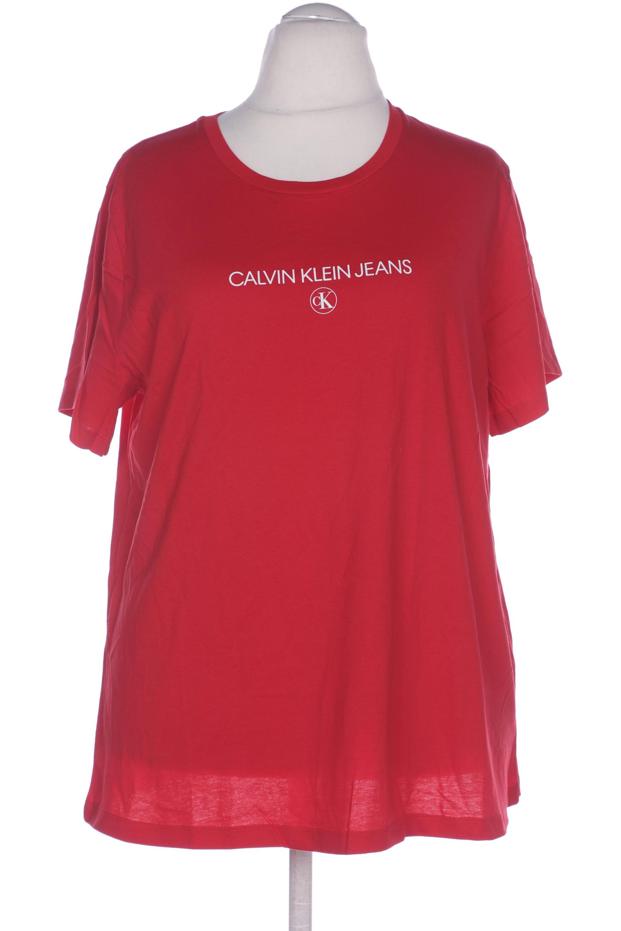 

Calvin Klein Jeans Damen T-Shirt, rot, Gr. 56