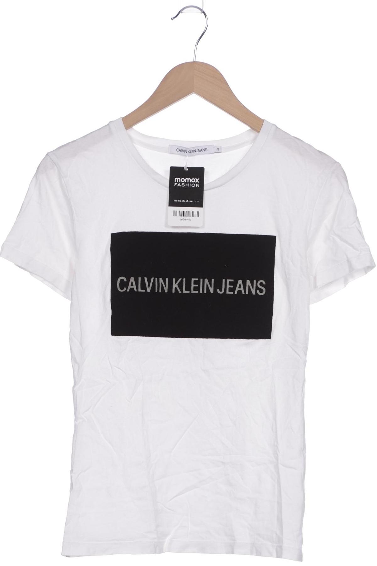 

Calvin Klein Jeans Damen T-Shirt, weiß, Gr. 36