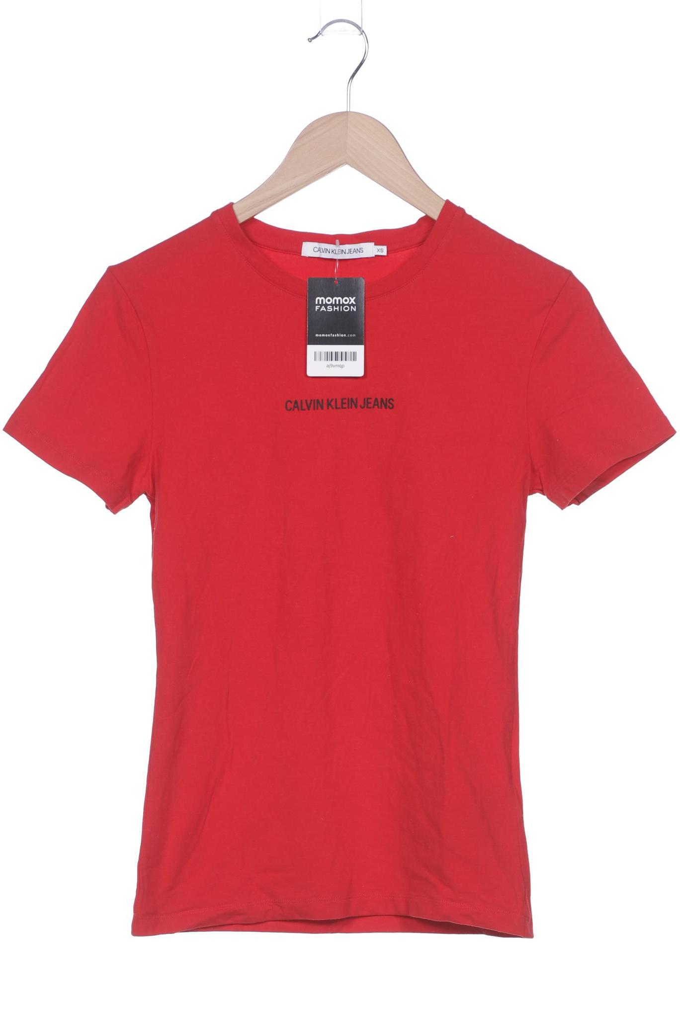 

Calvin Klein Jeans Damen T-Shirt, rot, Gr. 34