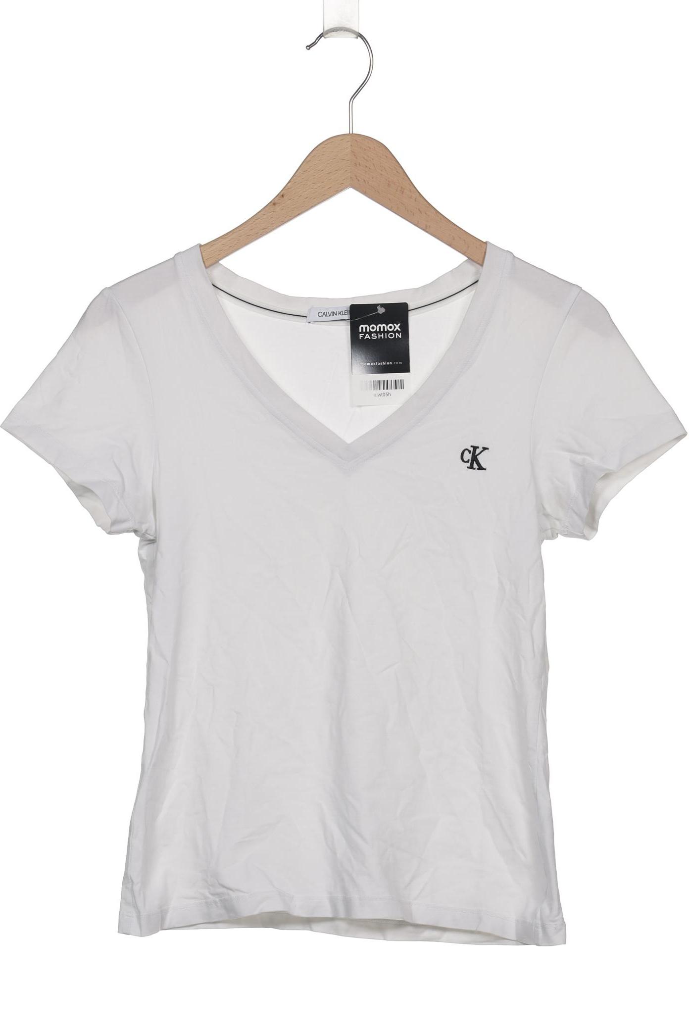 

Calvin Klein Jeans Damen T-Shirt, weiß, Gr. 36
