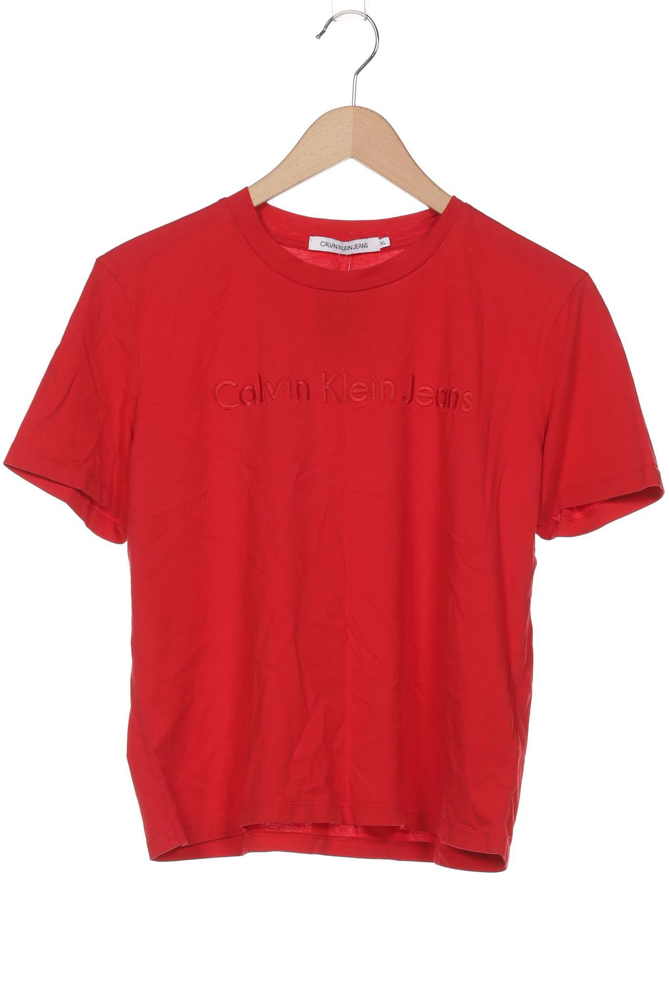 

Calvin Klein Jeans Damen T-Shirt, rot, Gr. 44