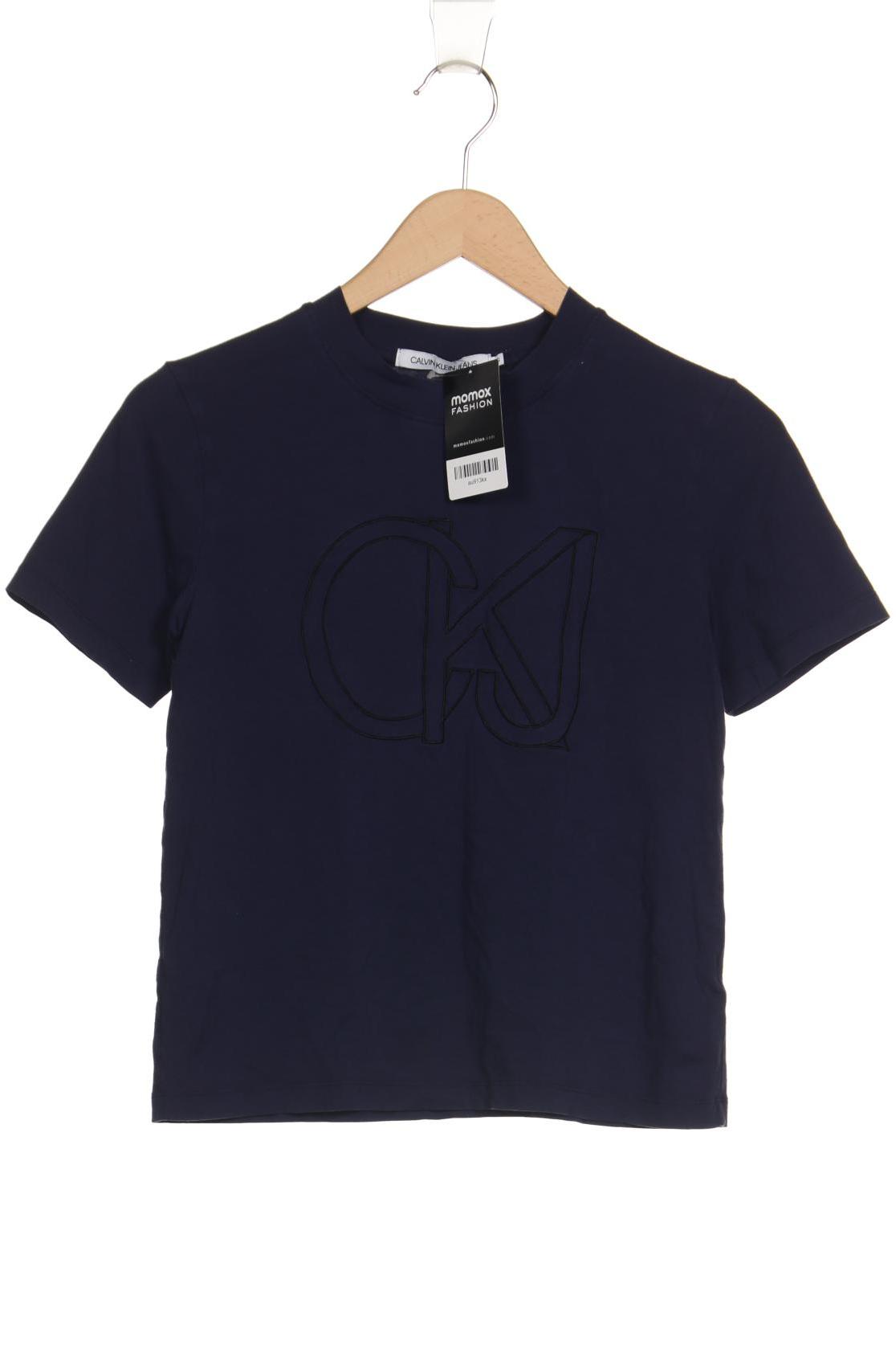 

Calvin Klein Jeans Damen T-Shirt, marineblau, Gr. 34