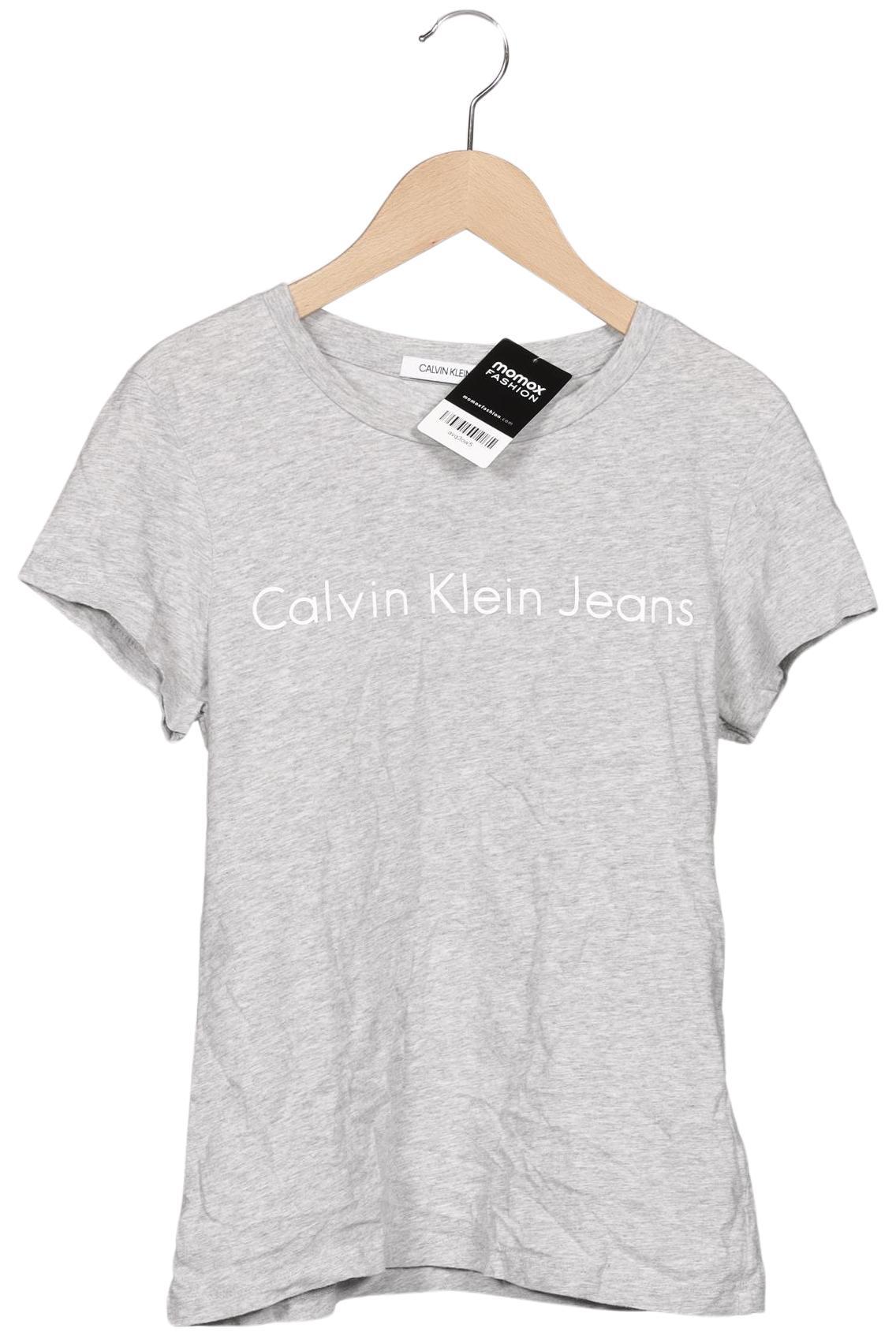 

Calvin Klein Jeans Damen T-Shirt, grau, Gr. 36
