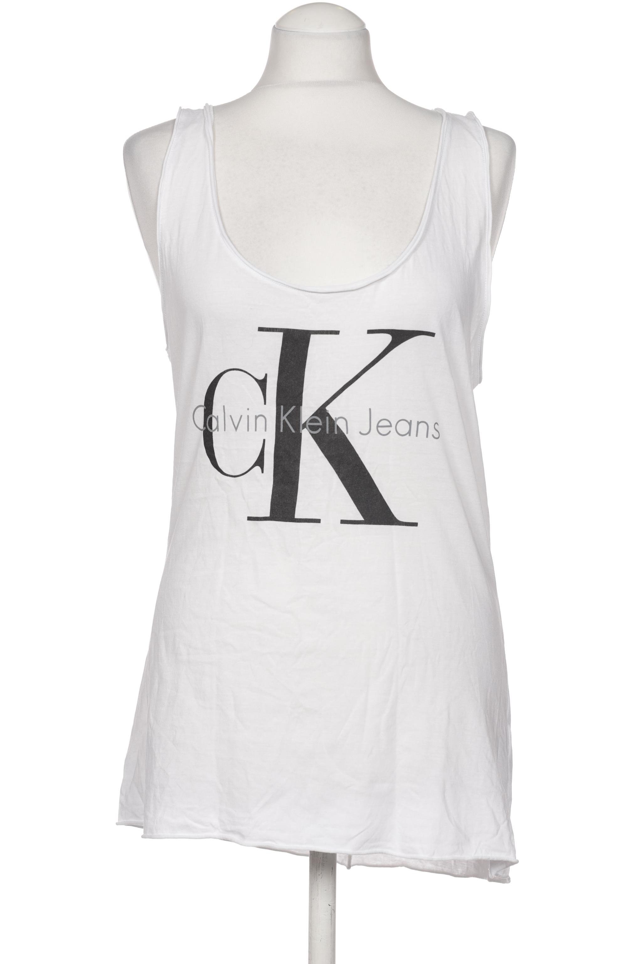 

Calvin Klein Jeans Damen Top, weiß, Gr. 38