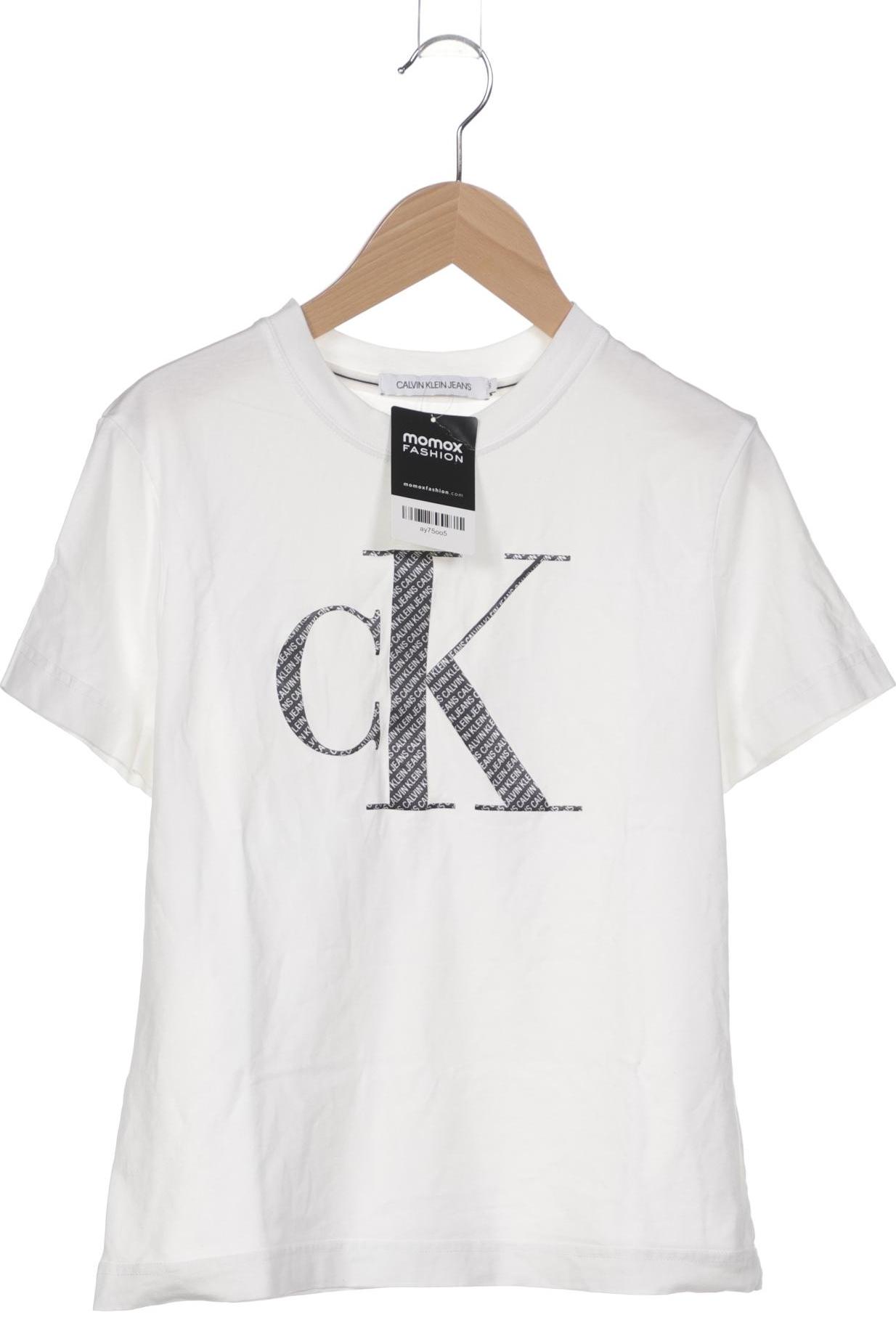 

Calvin Klein Jeans Damen T-Shirt, weiß, Gr. 36