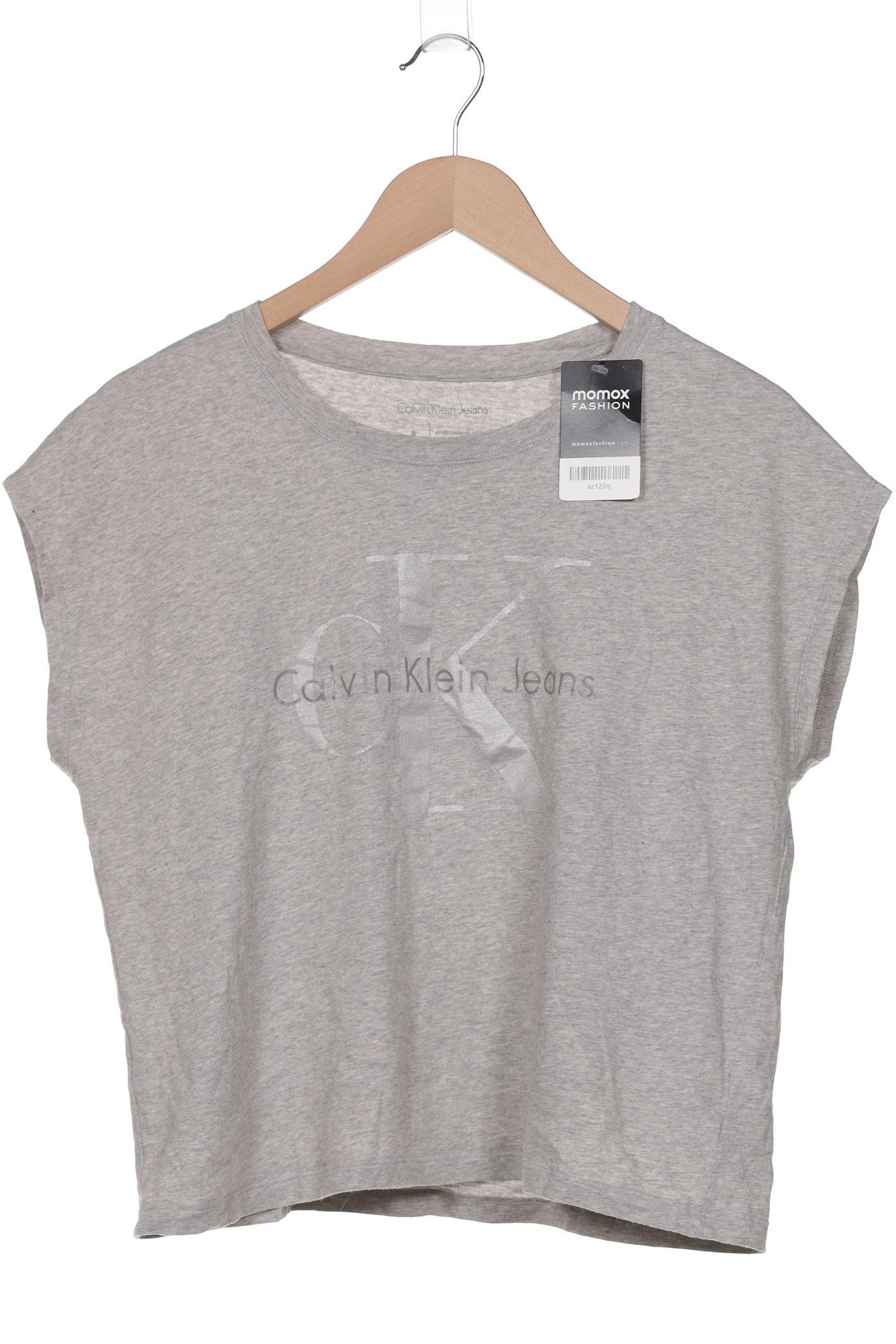 

Calvin Klein Jeans Damen T-Shirt, grau, Gr. 42