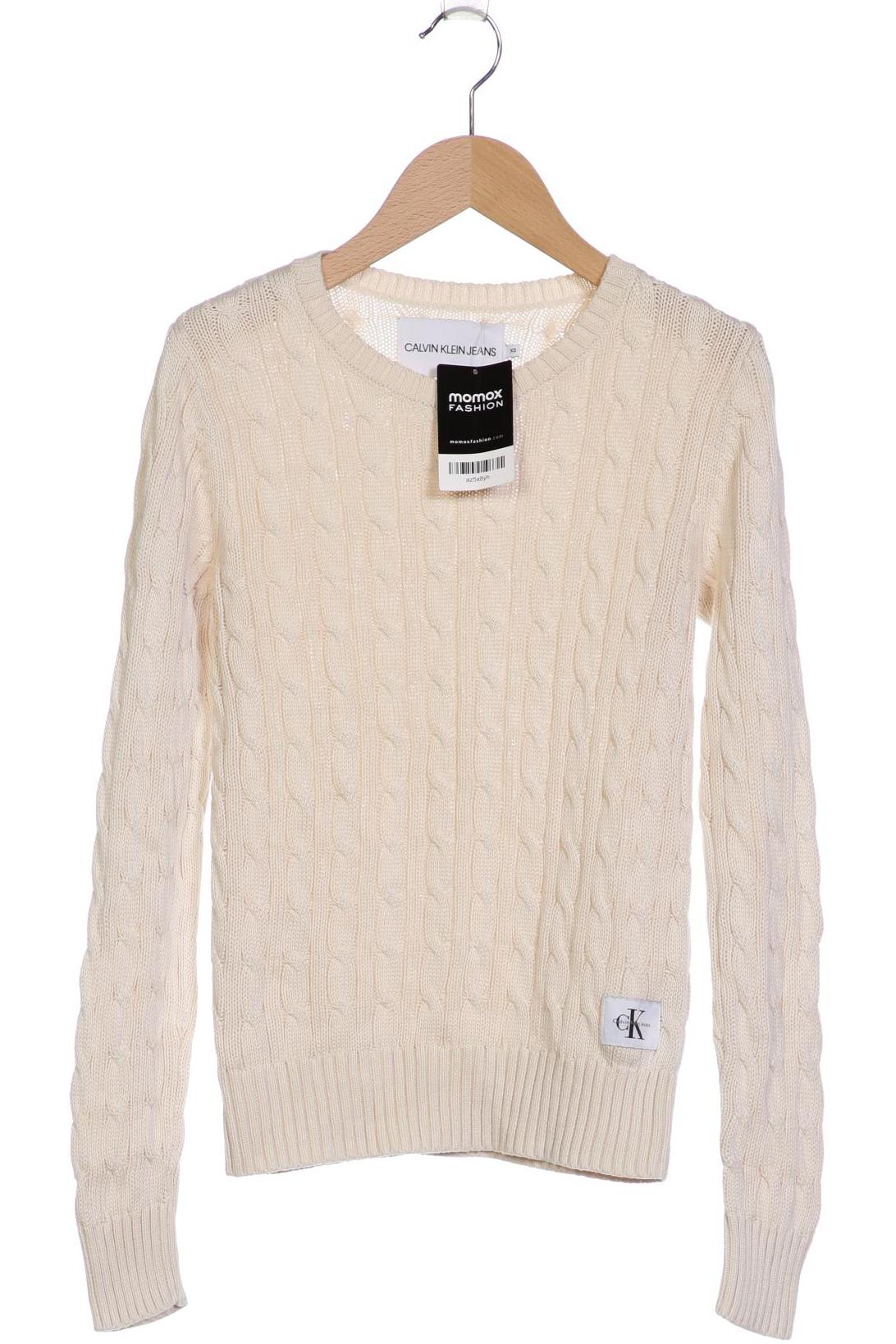 

Calvin Klein Jeans Damen Pullover, cremeweiß, Gr. 34