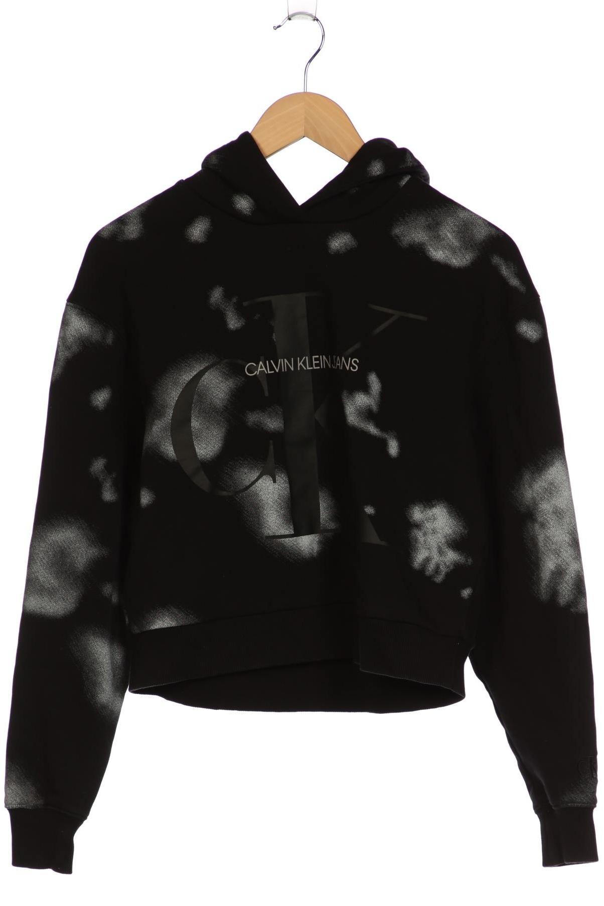 

Calvin Klein Jeans Damen Kapuzenpullover, schwarz, Gr. 34