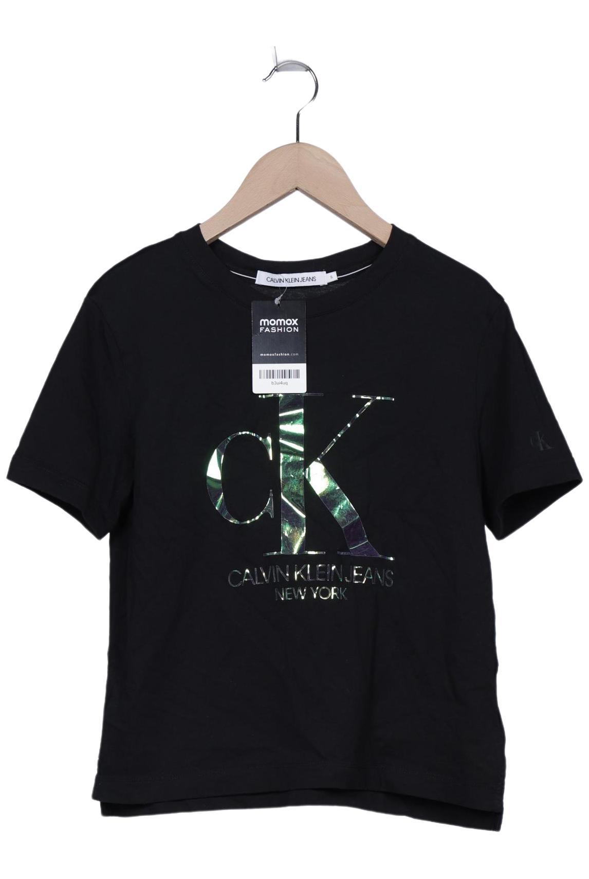 

Calvin Klein Jeans Damen T-Shirt, schwarz, Gr. 36