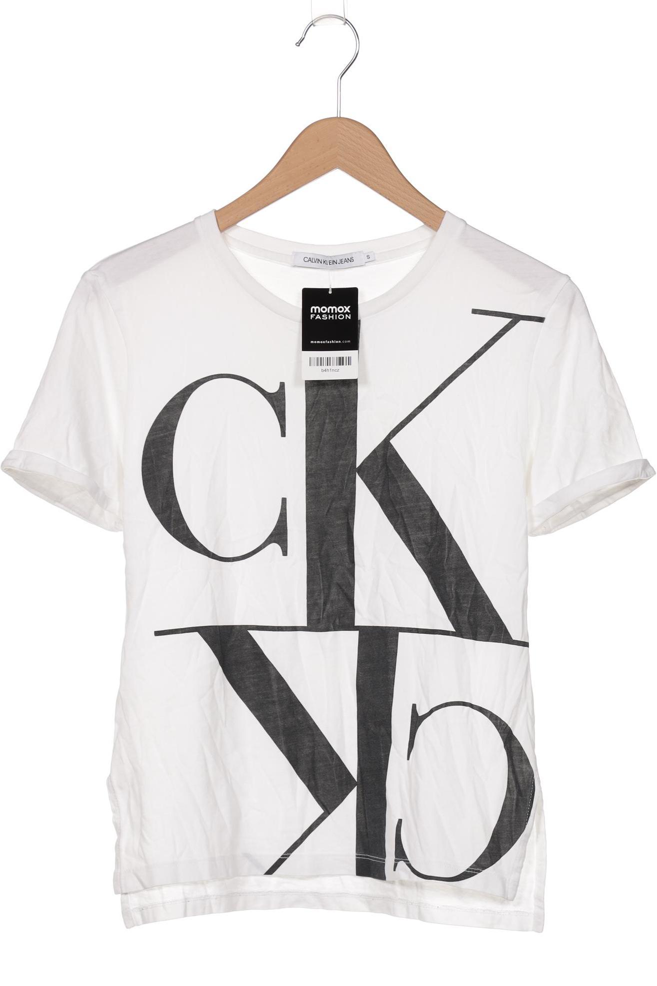 

Calvin Klein Jeans Damen T-Shirt, weiß, Gr. 36