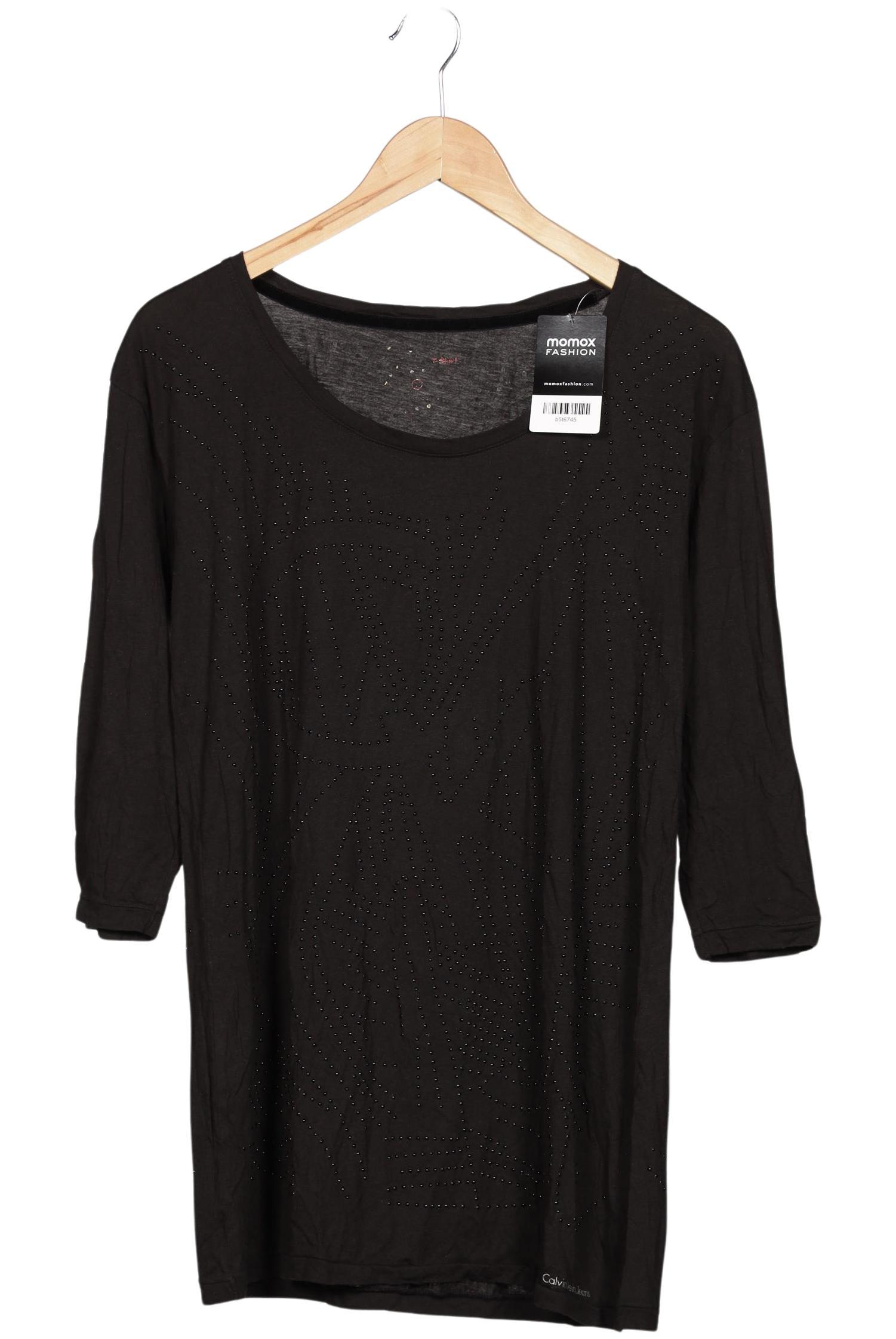 

Calvin Klein Jeans Damen Langarmshirt, schwarz, Gr. 38