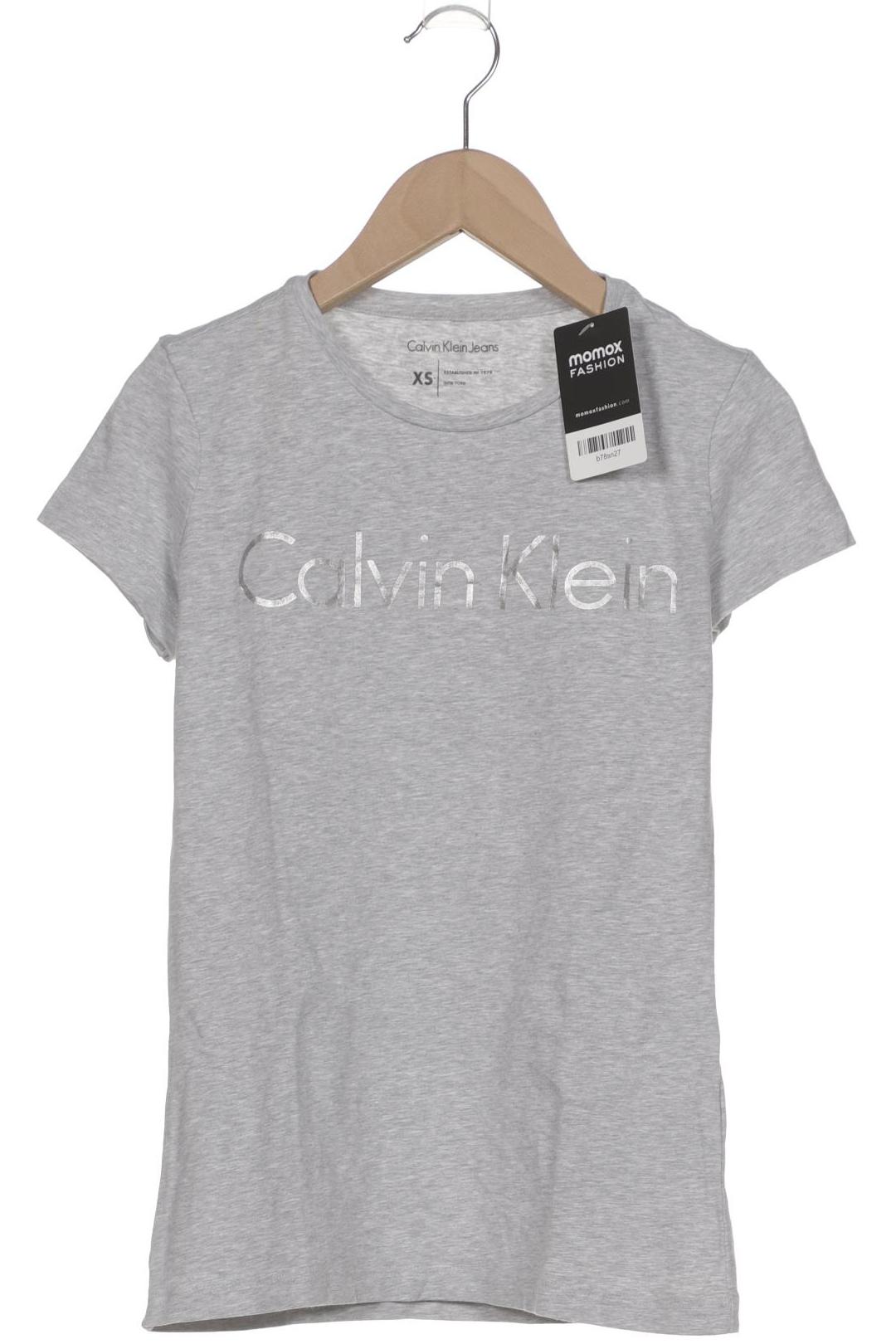 

Calvin Klein Jeans Damen T-Shirt, grau, Gr. 34