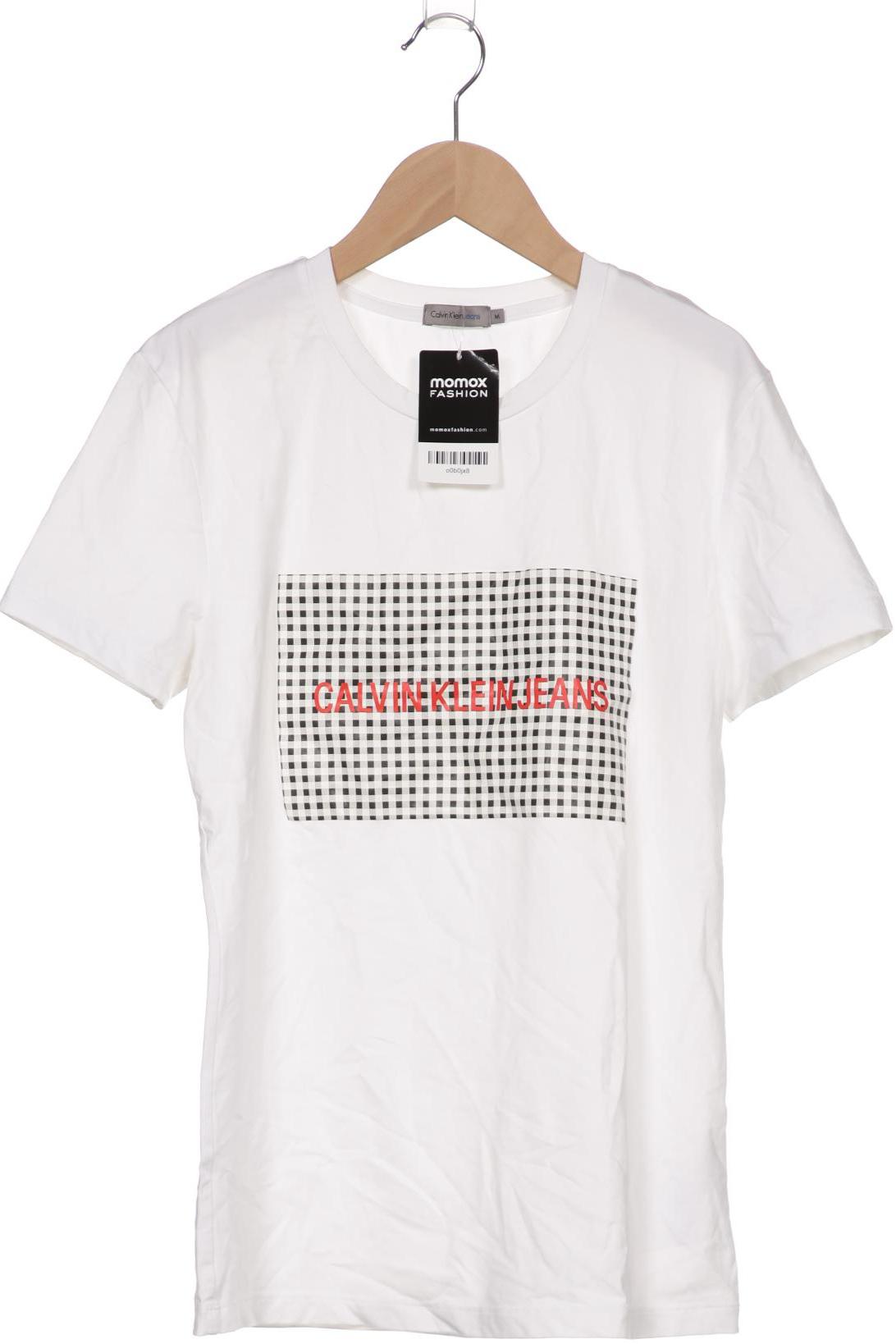 

Calvin Klein Jeans Damen T-Shirt, weiß, Gr. 38