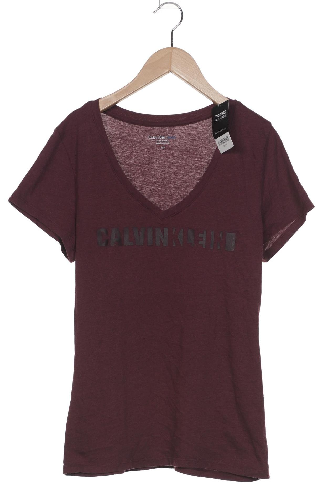 

Calvin Klein Jeans Damen T-Shirt, bordeaux, Gr. 36