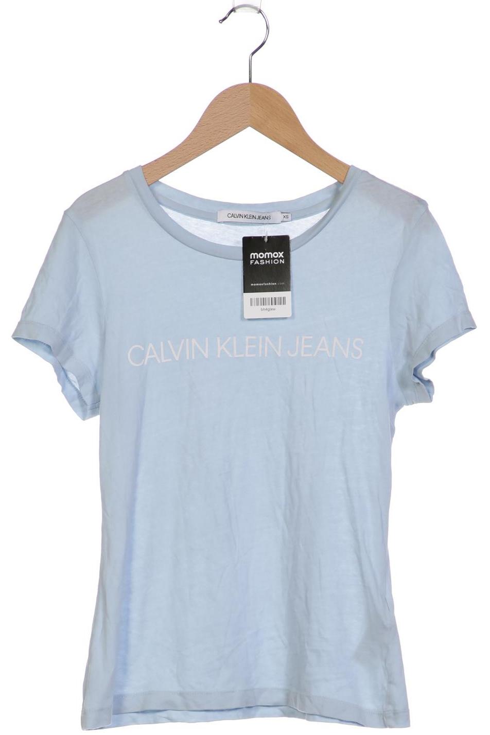 

Calvin Klein Jeans Damen T-Shirt, hellblau, Gr. 34