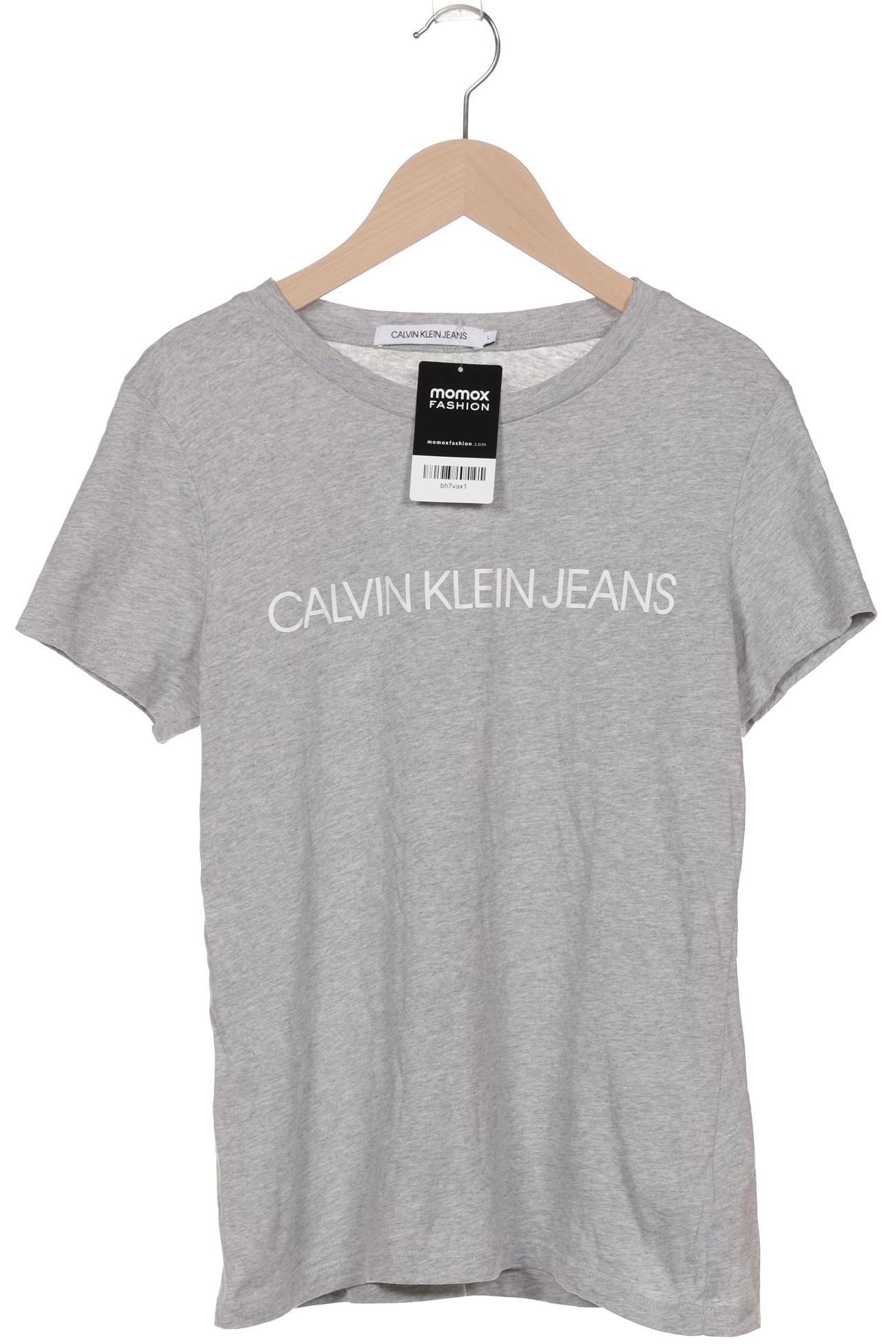 

Calvin Klein Jeans Damen T-Shirt, grau, Gr. 42