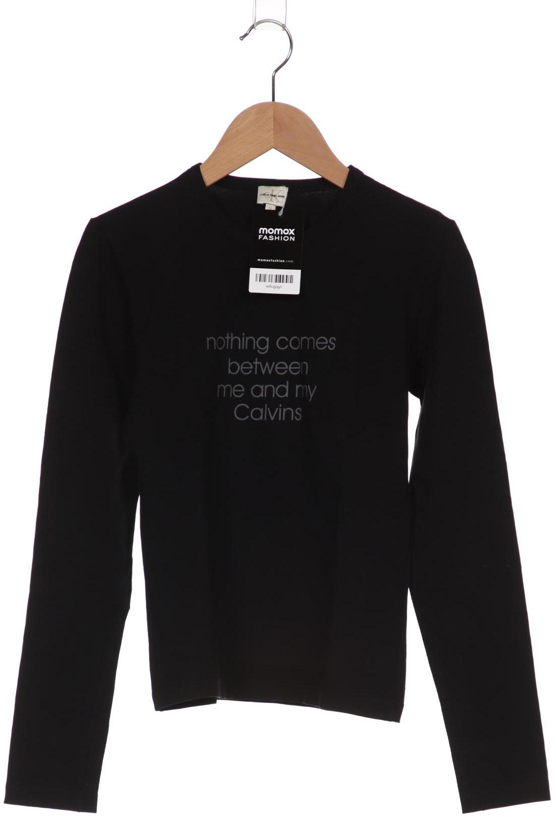 

Calvin Klein Jeans Damen Langarmshirt, schwarz, Gr. 38