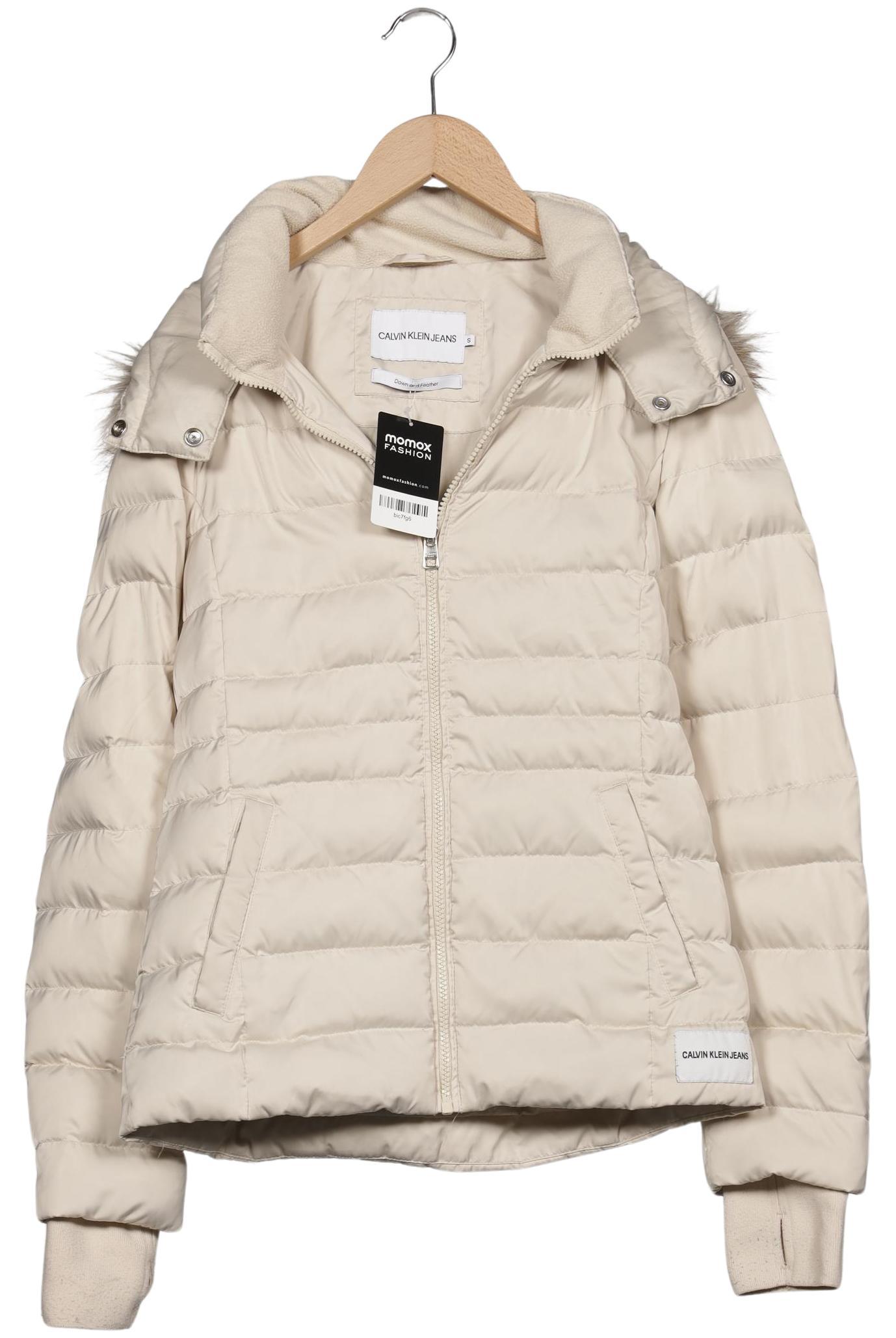 

Calvin Klein Jeans Damen Jacke, cremeweiß, Gr. 36