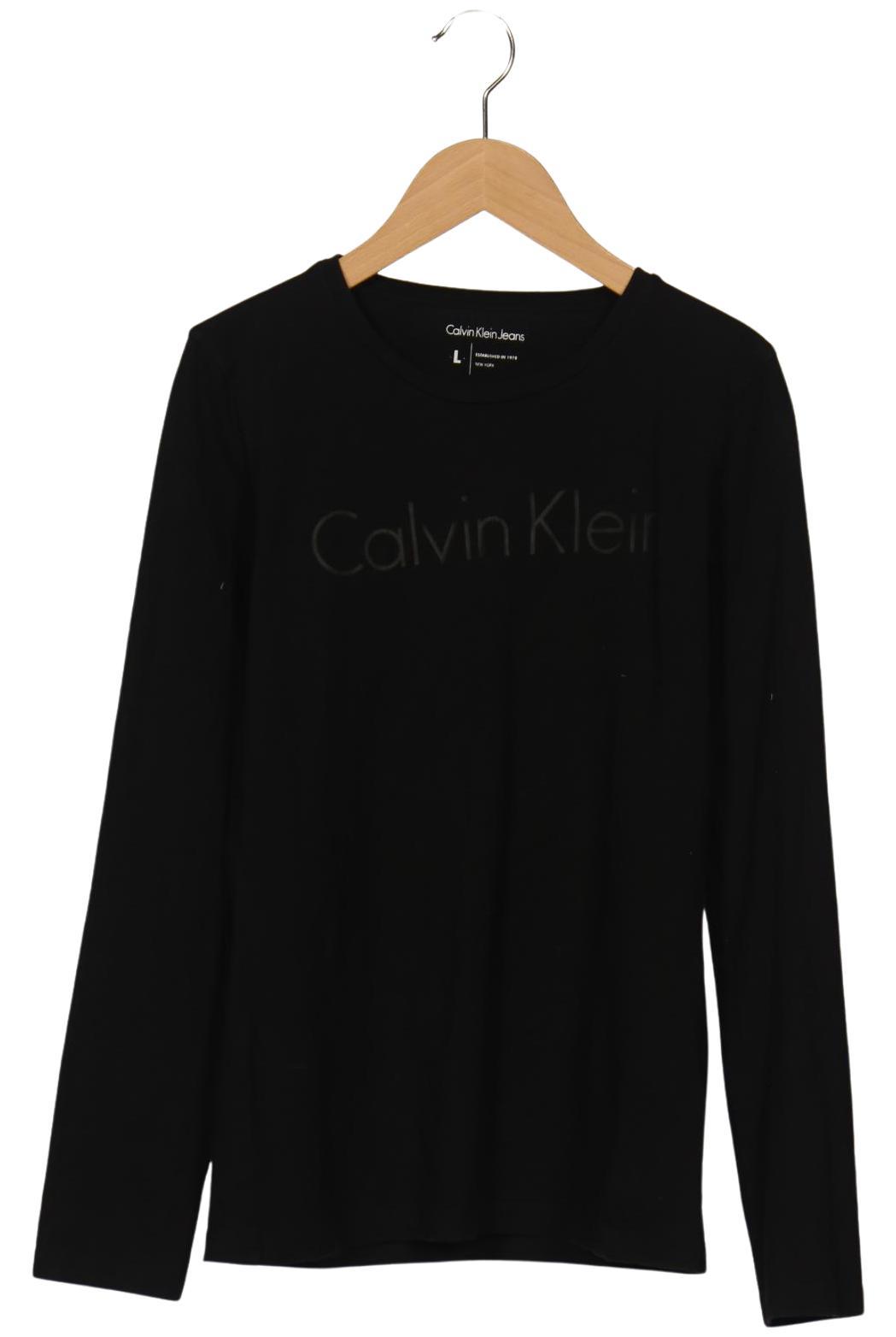 

Calvin Klein Jeans Damen Langarmshirt, schwarz, Gr. 42
