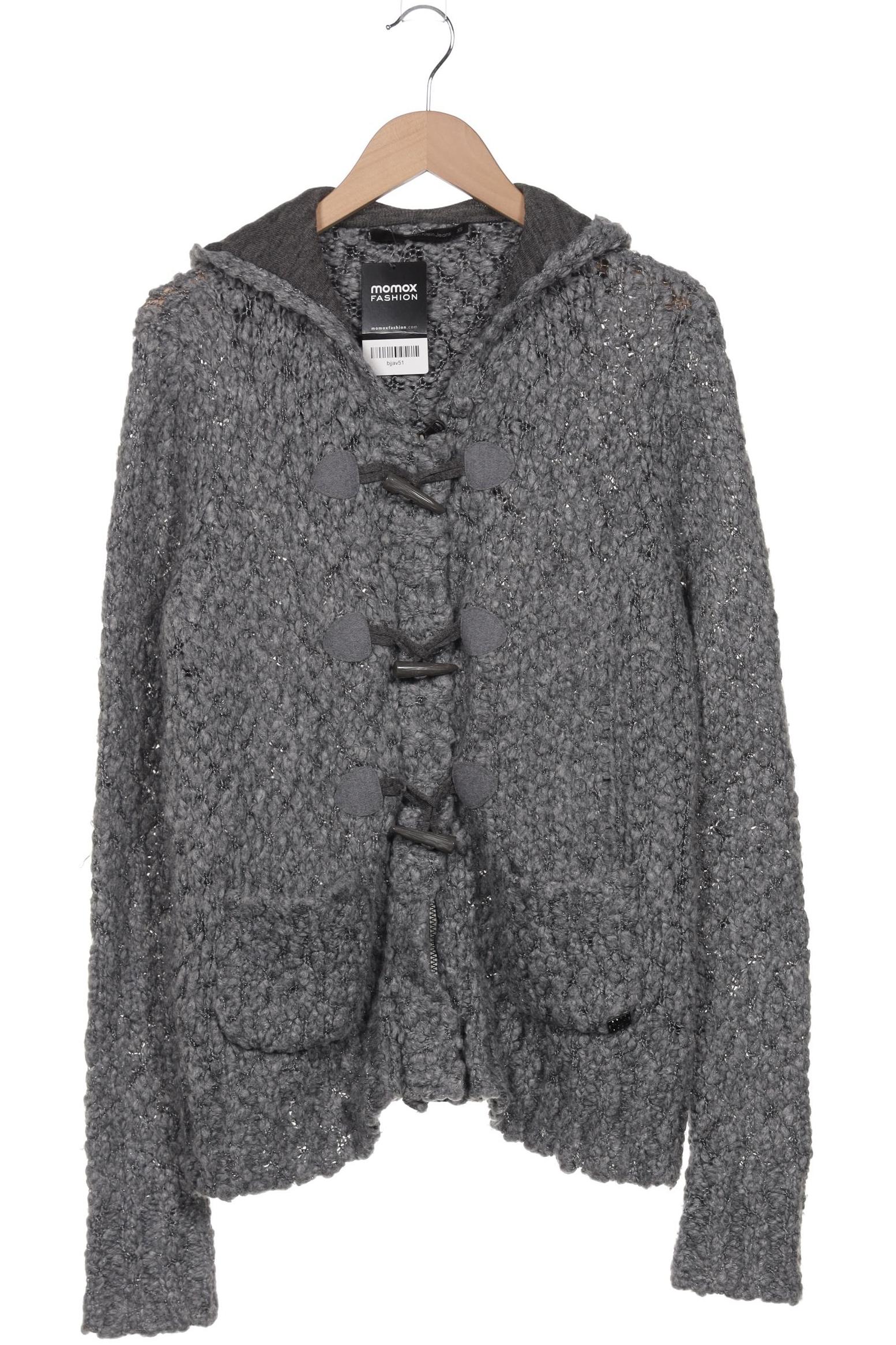 

Calvin Klein Jeans Damen Strickjacke, grau, Gr. 34