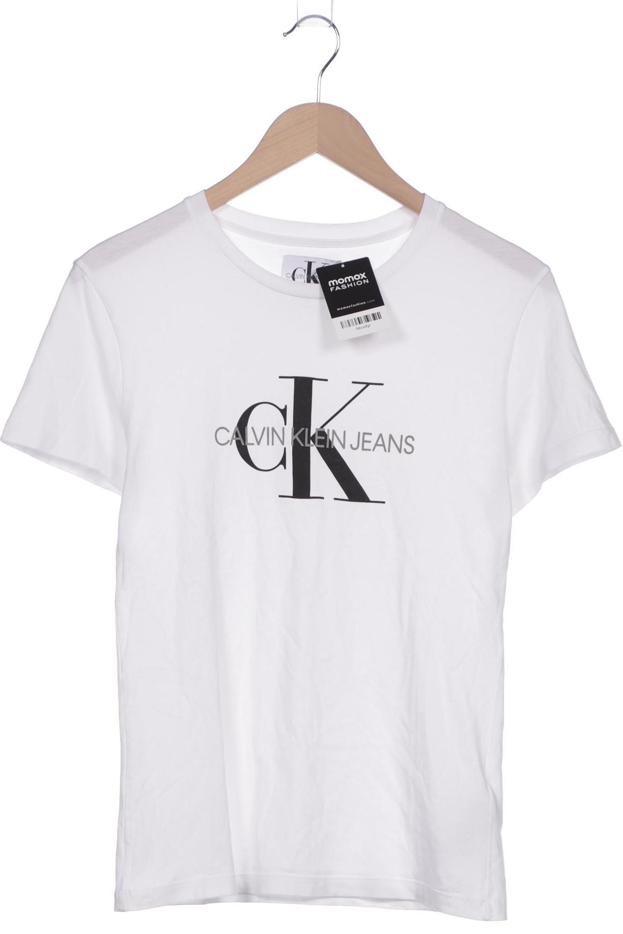 

Calvin Klein Jeans Damen T-Shirt, weiß, Gr. 38