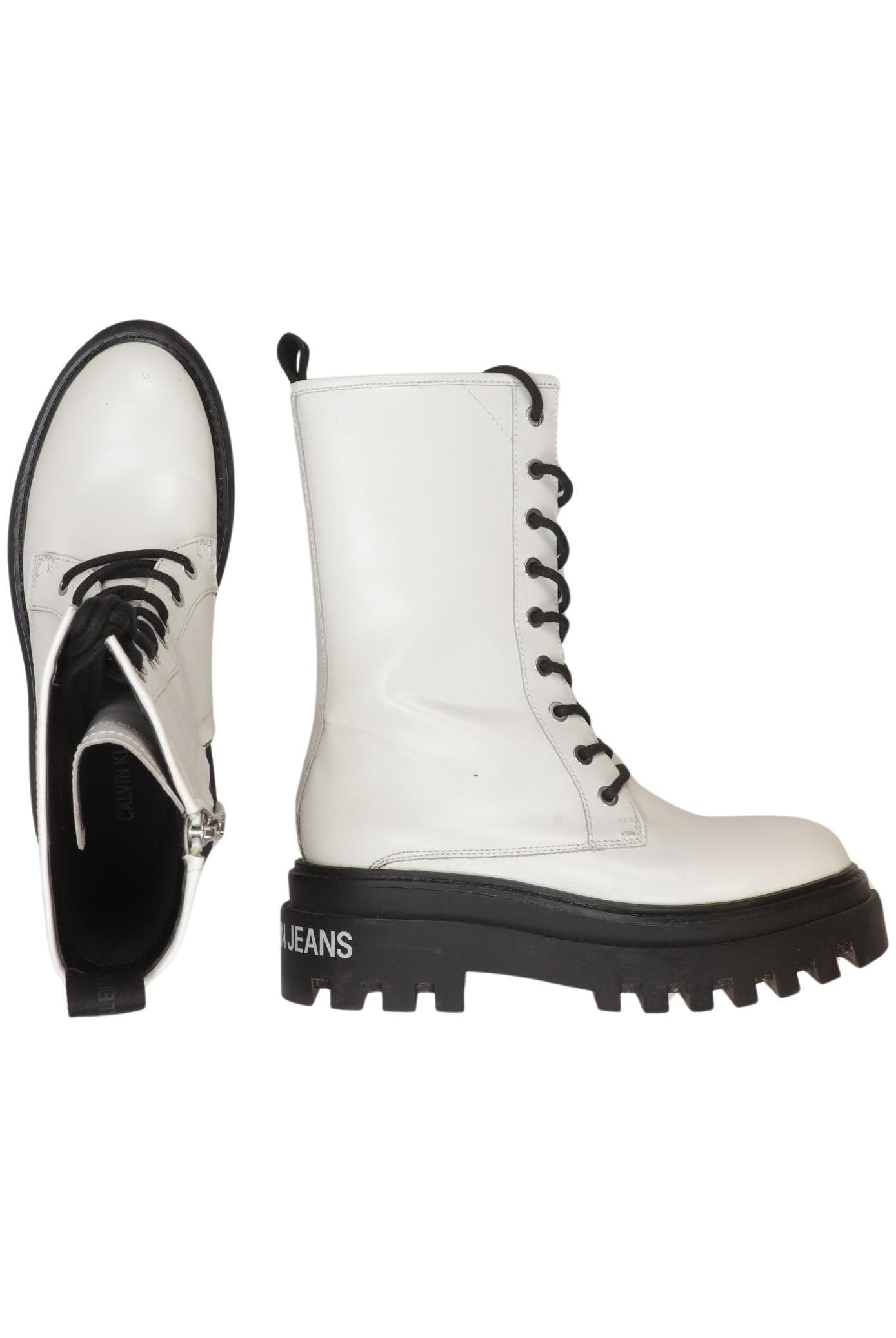 

Calvin Klein Jeans Damen Stiefel, weiß, Gr. 37