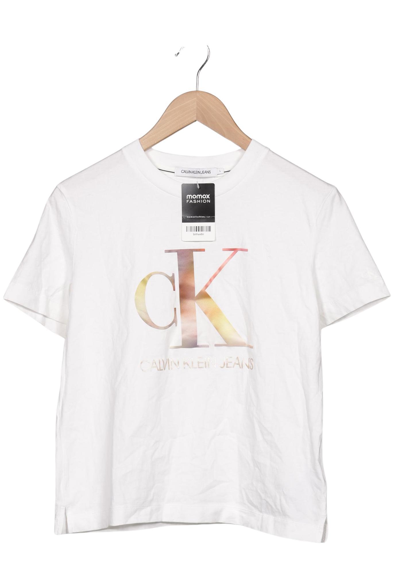 

Calvin Klein Jeans Damen T-Shirt, weiß, Gr. 158
