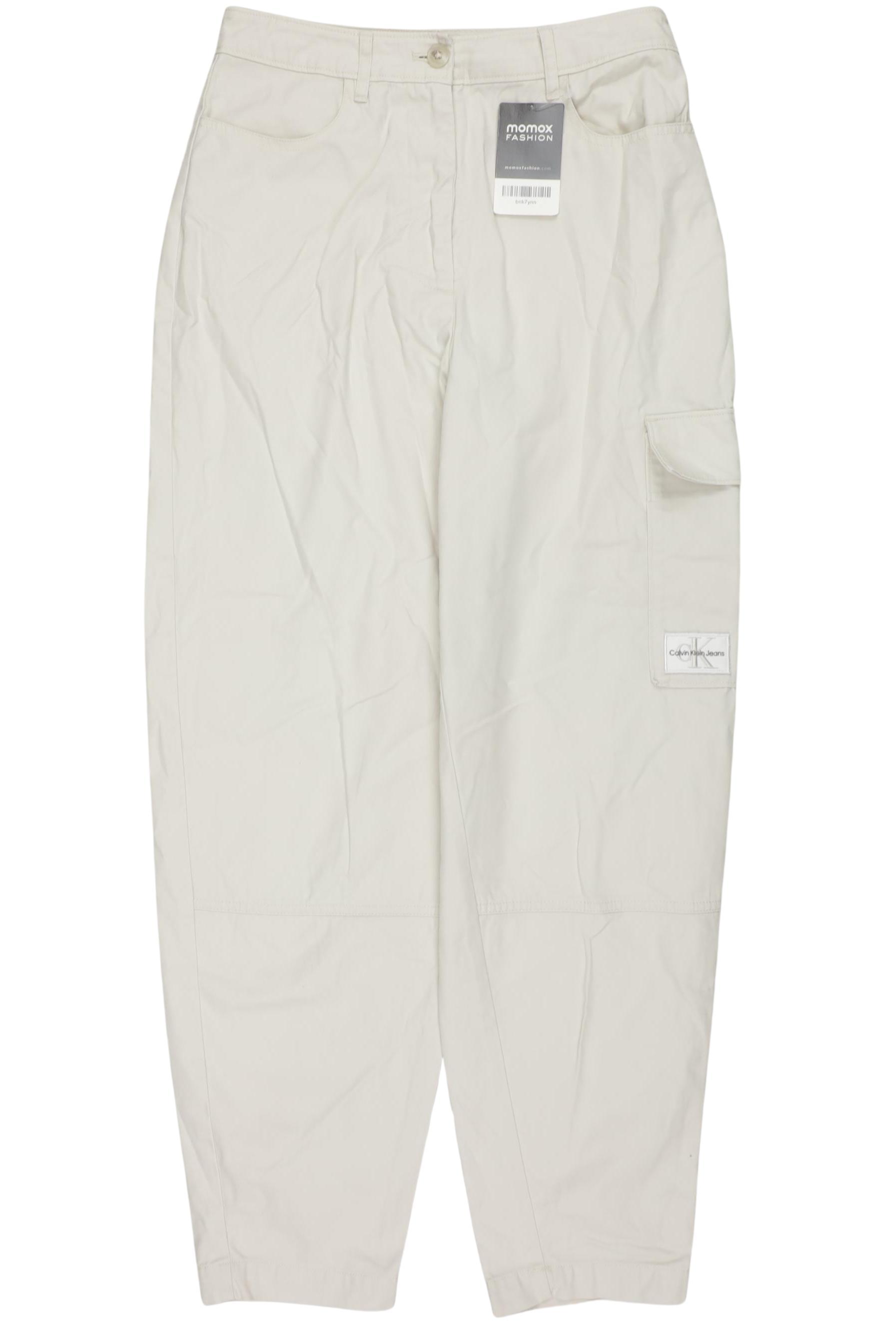 

Calvin Klein Jeans Damen Stoffhose, cremeweiß, Gr. 0