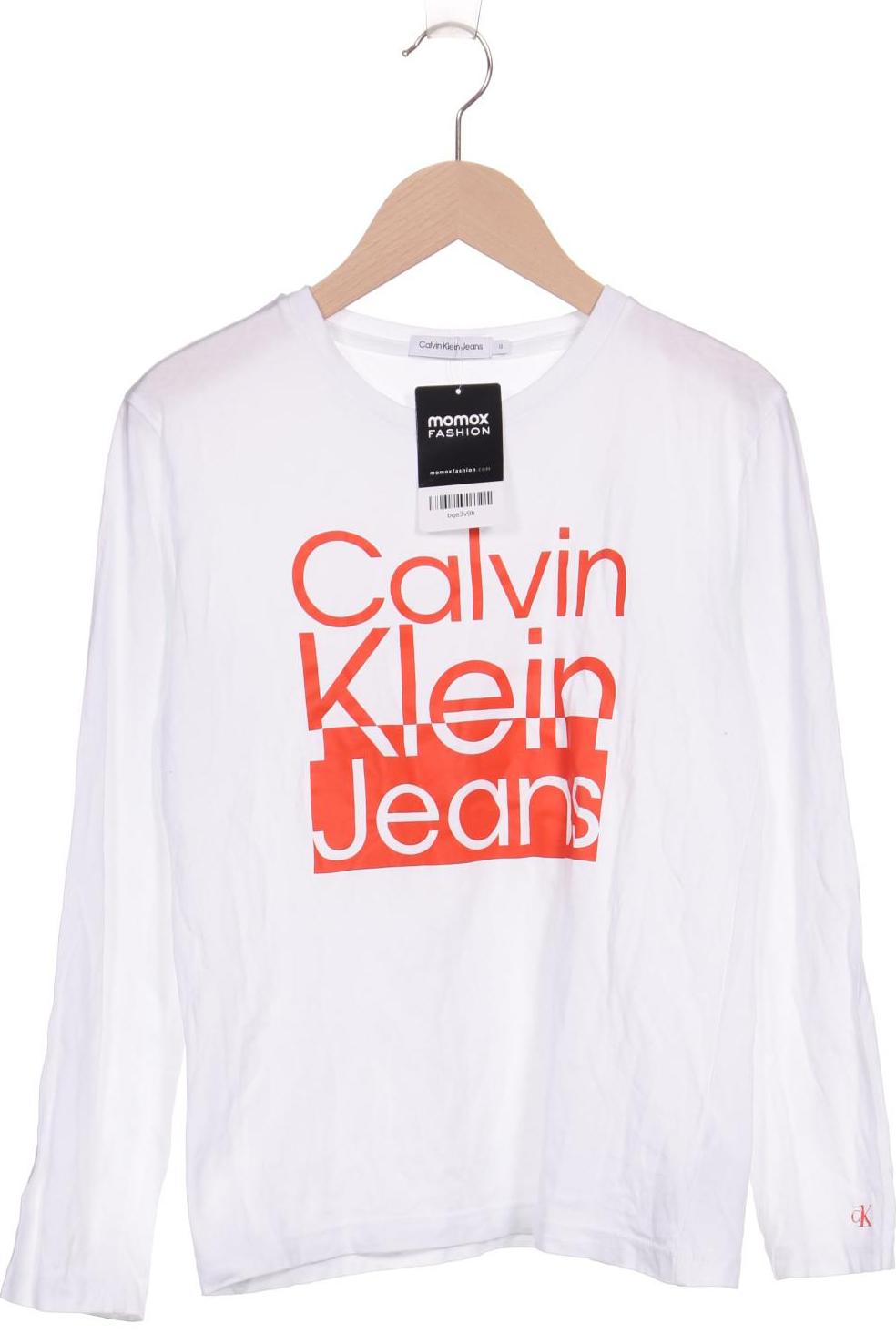 

Calvin Klein Jeans Herren Langarmshirt, weiß, Gr. 152