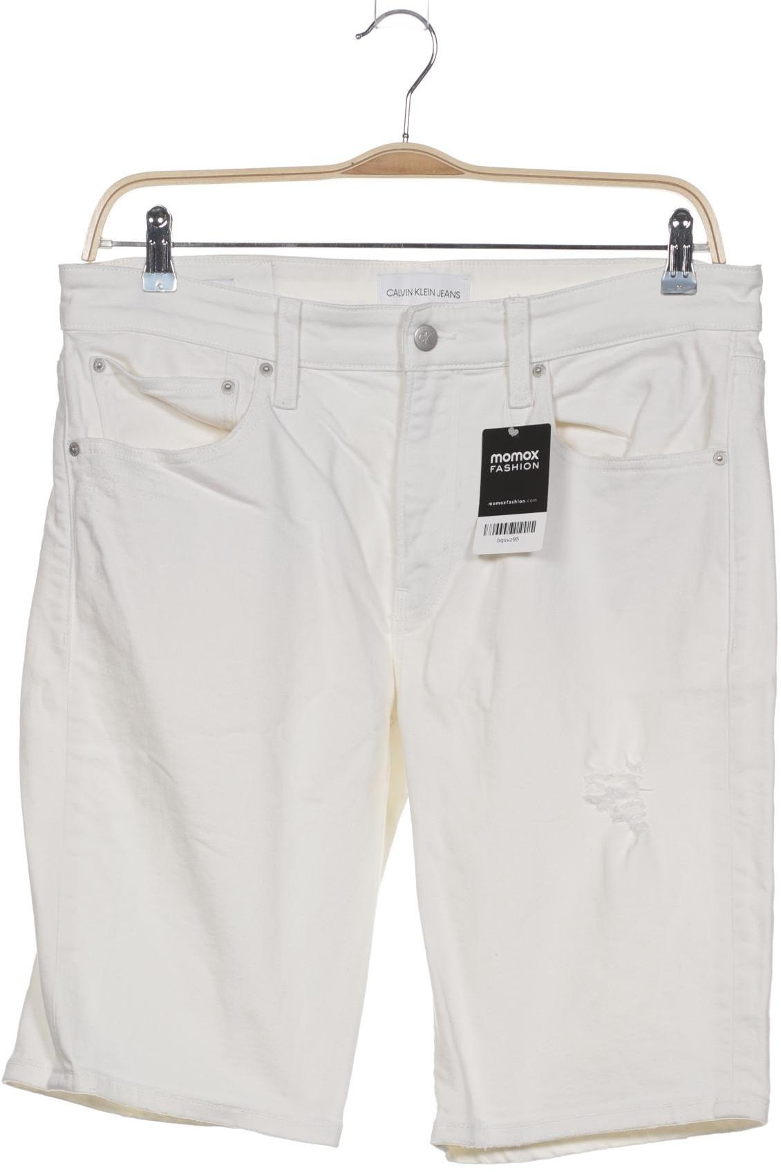 

Calvin Klein Jeans Herren Shorts, cremeweiß, Gr. 34