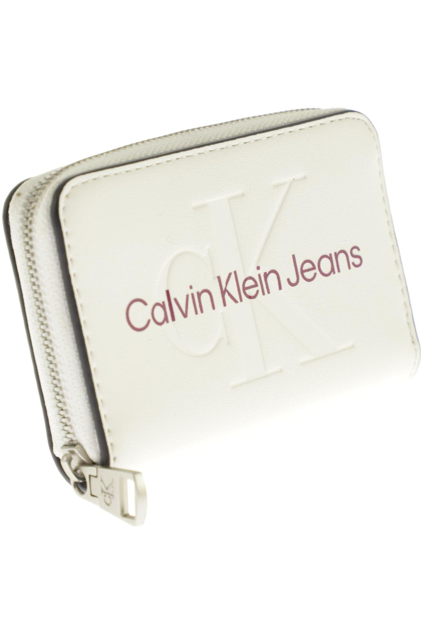 

Calvin Klein Jeans Damen Portemonnaie, weiß, Gr.